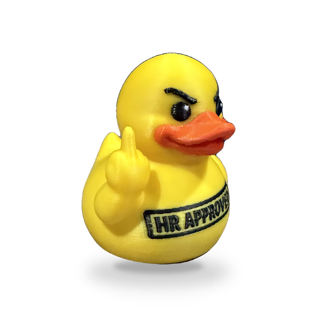 Hr Approved Sarcastic Duck - yellow 3D Printed Collectible Desk Decor Gift