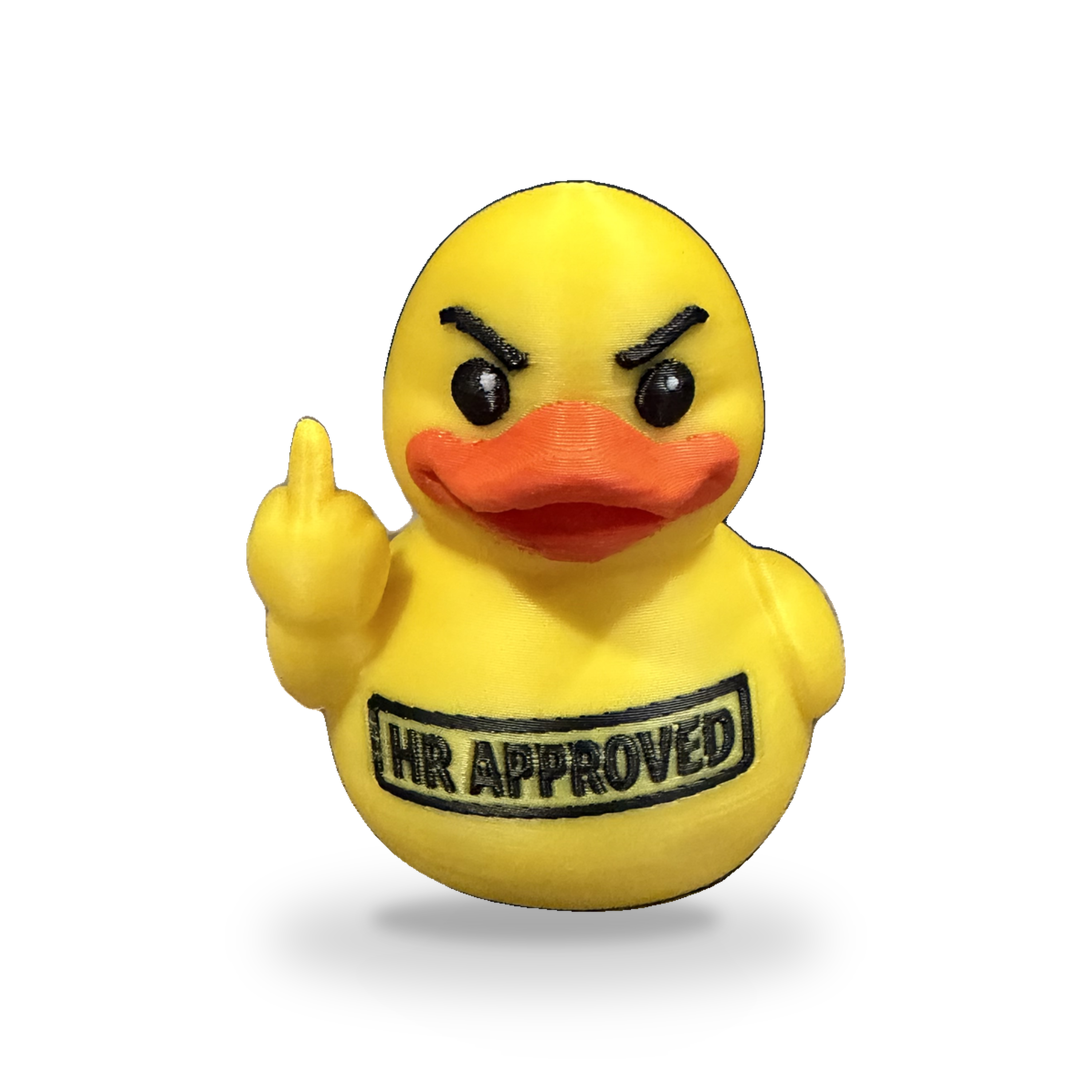 Hr Approved Sarcastic Duck - yellow 3D Printed Collectible Desk Decor Gift