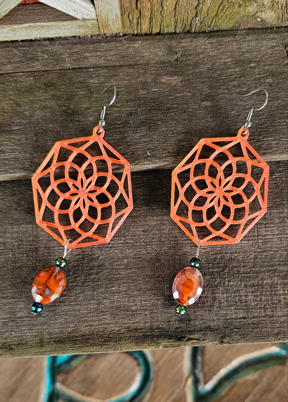 Boho 3D Printed Earrings