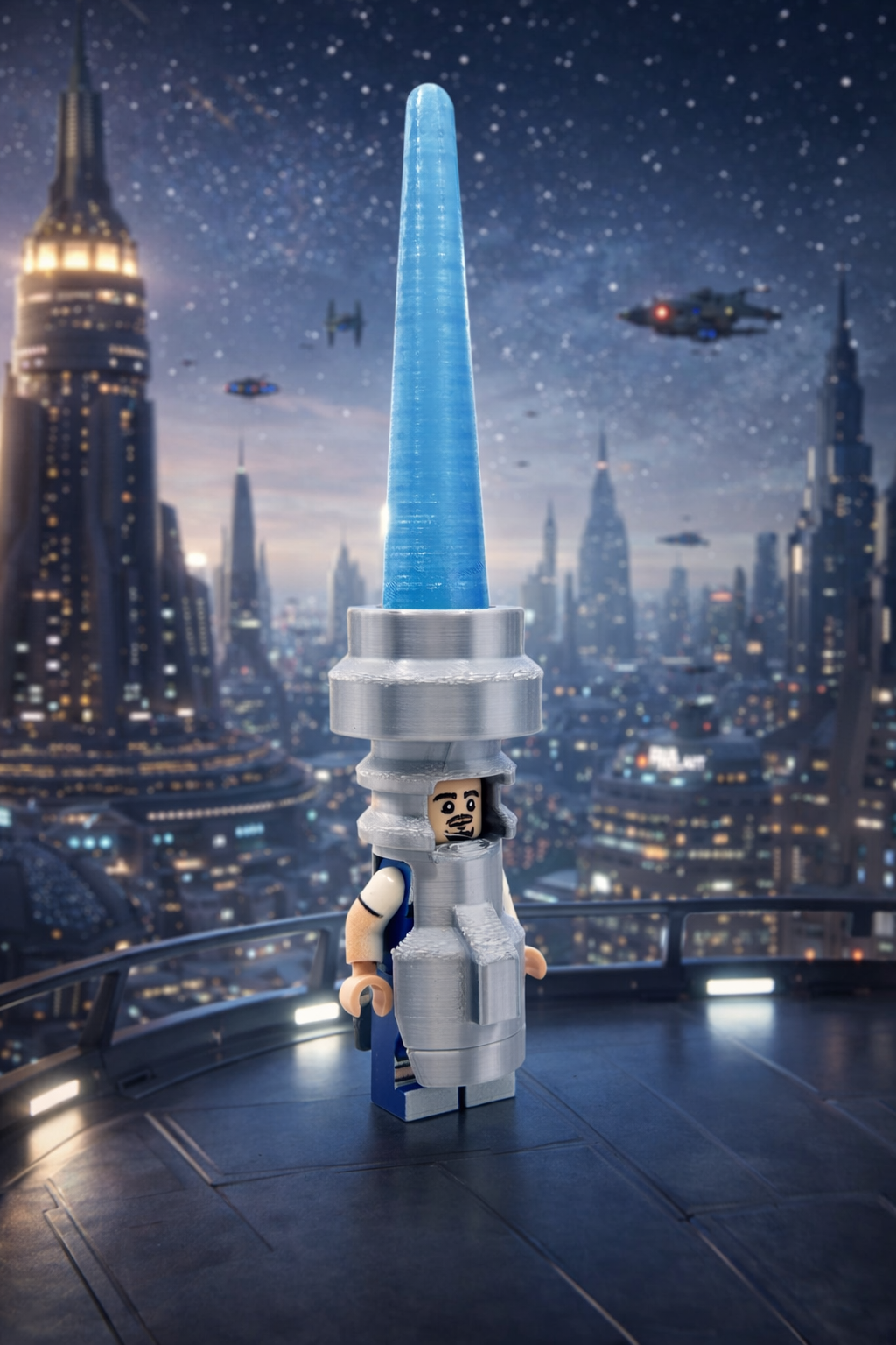 Blue Blade Minifig Costume Part