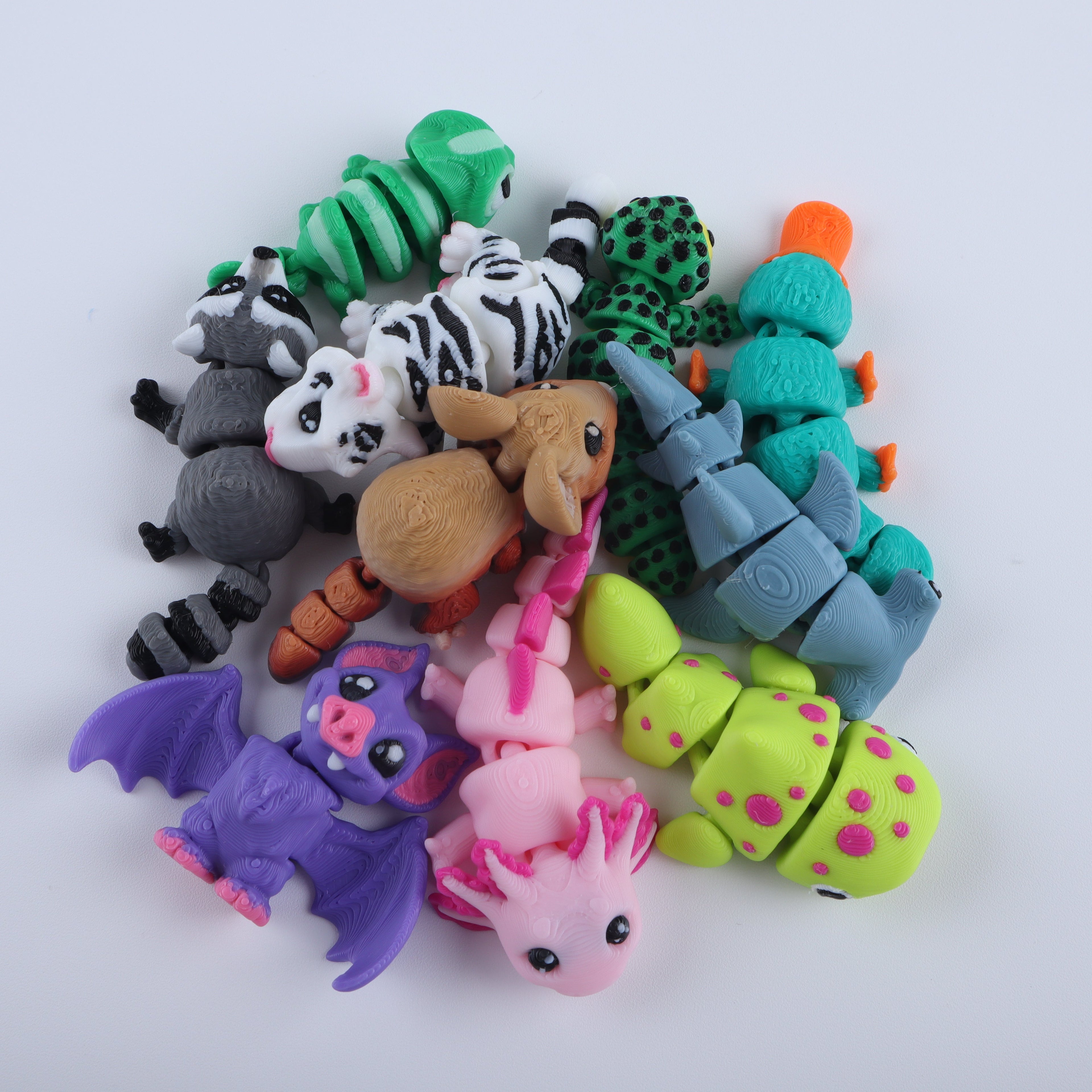 3D Printed Mini Animal Fidget Pack