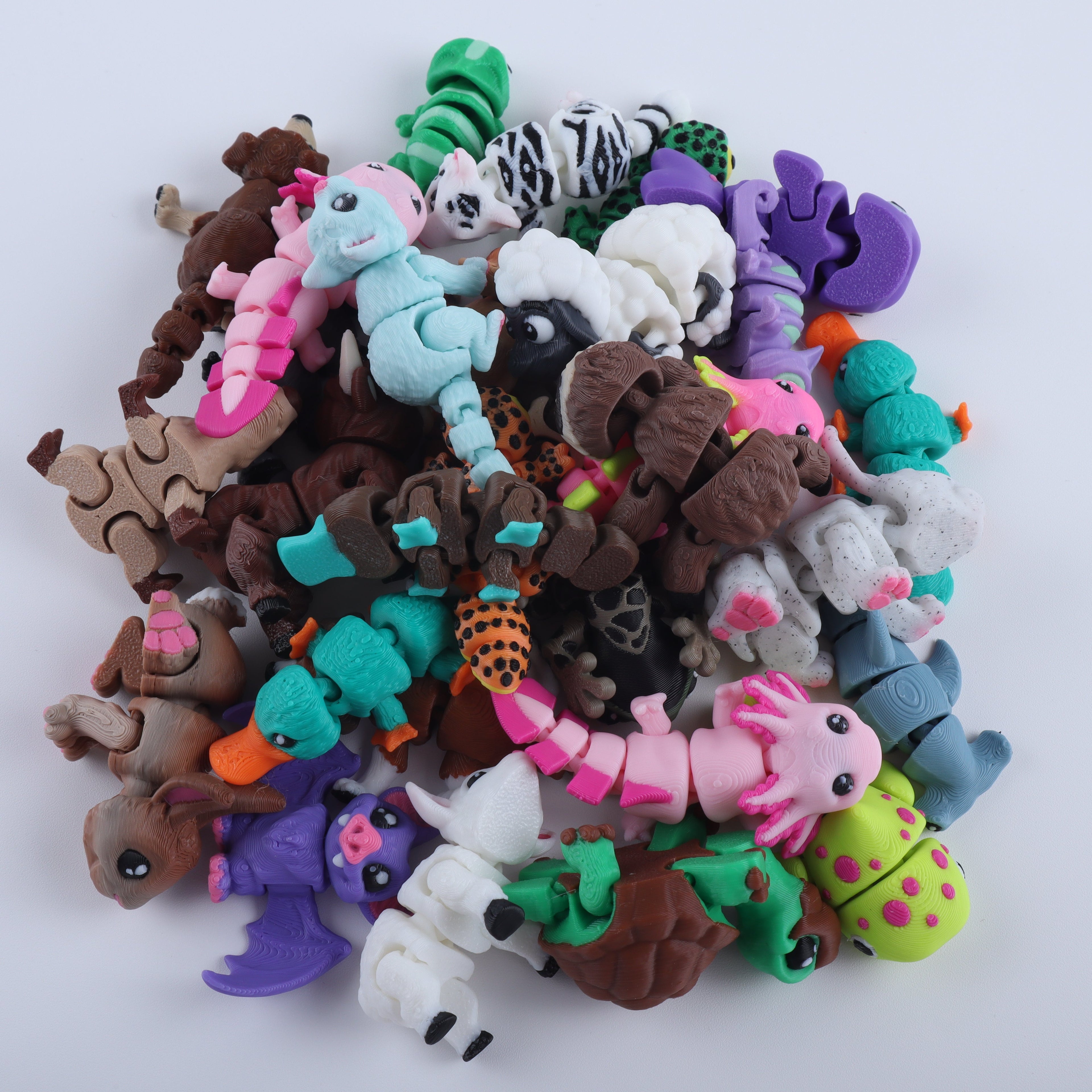 3D Printed Mini Animal Fidget Pack