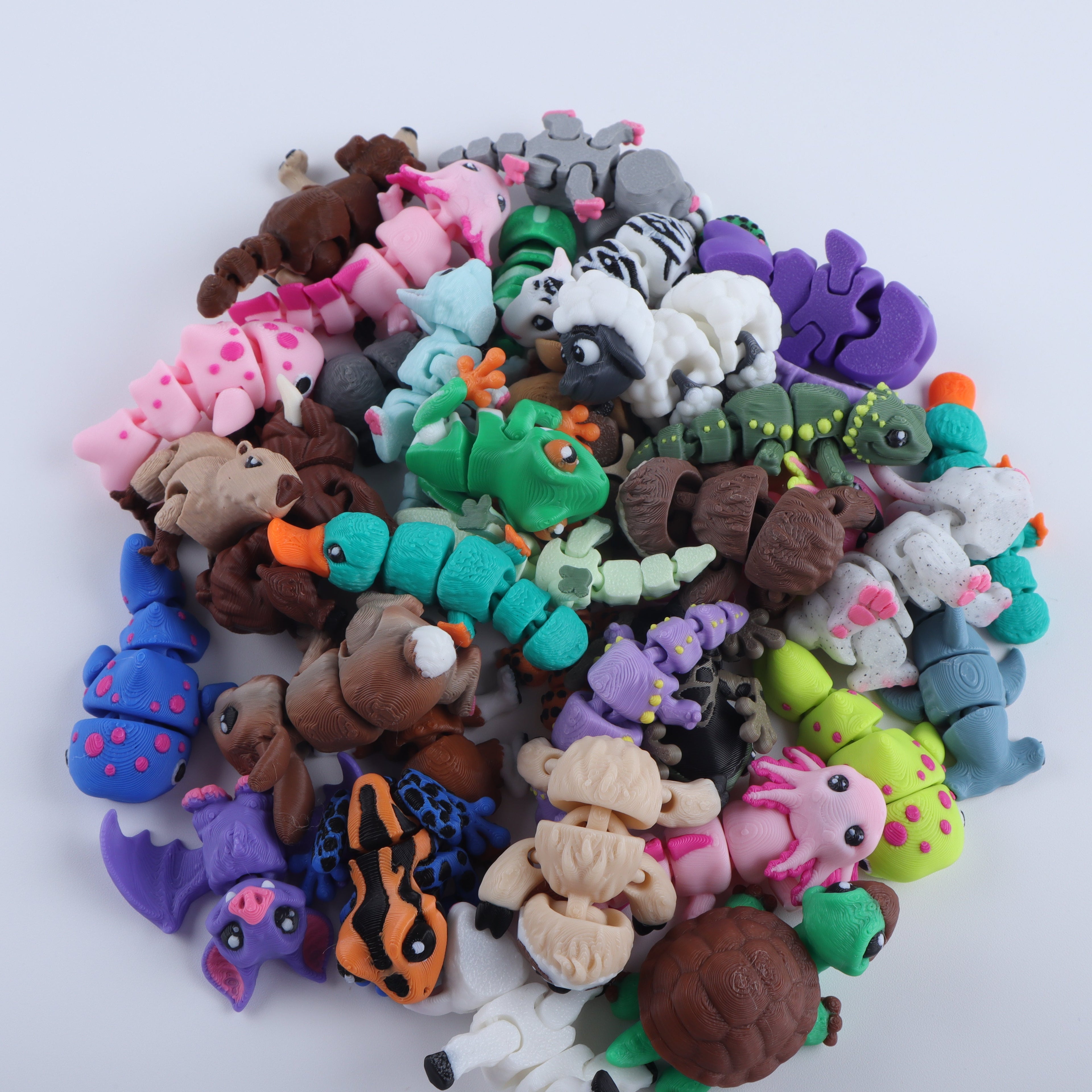 3D Printed Mini Animal Fidget Pack