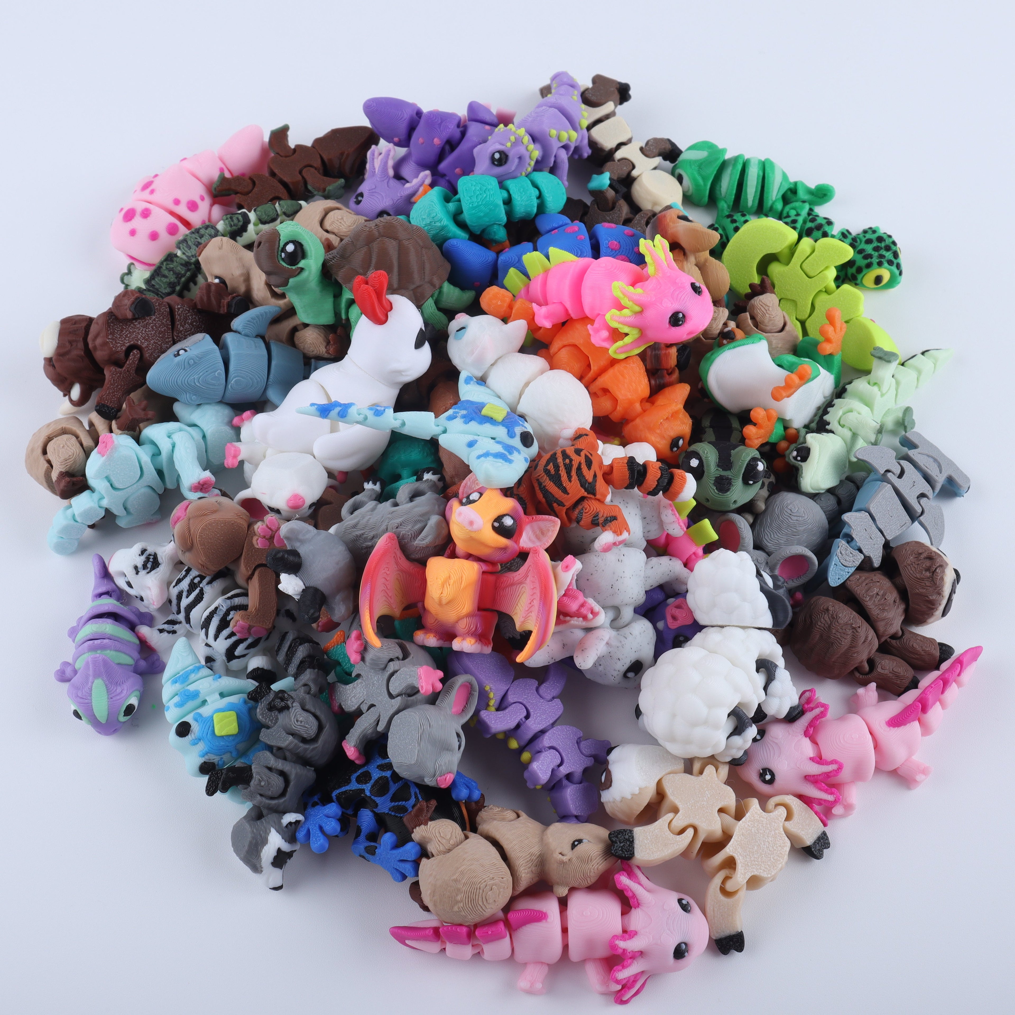 3D Printed Mini Animal Fidget Pack
