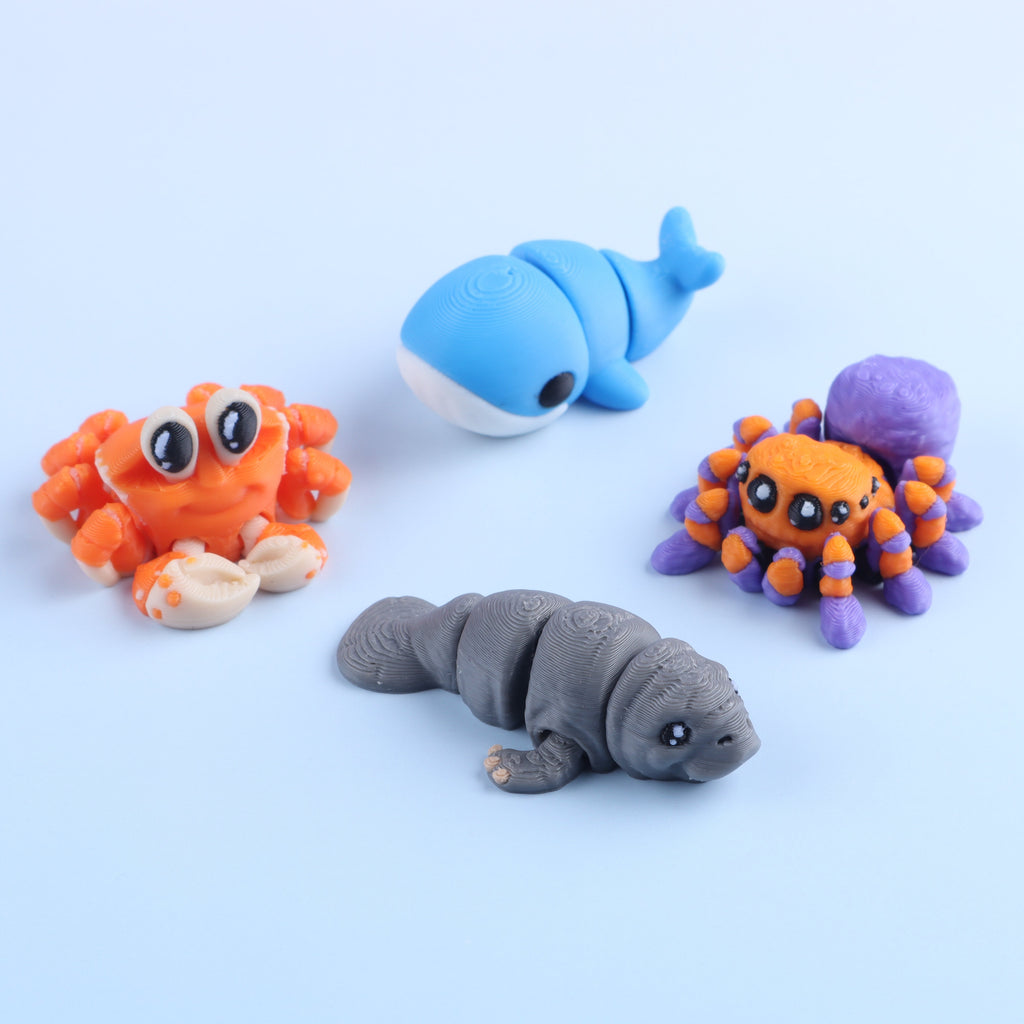3D Printed Mini Animal Fidget Pack