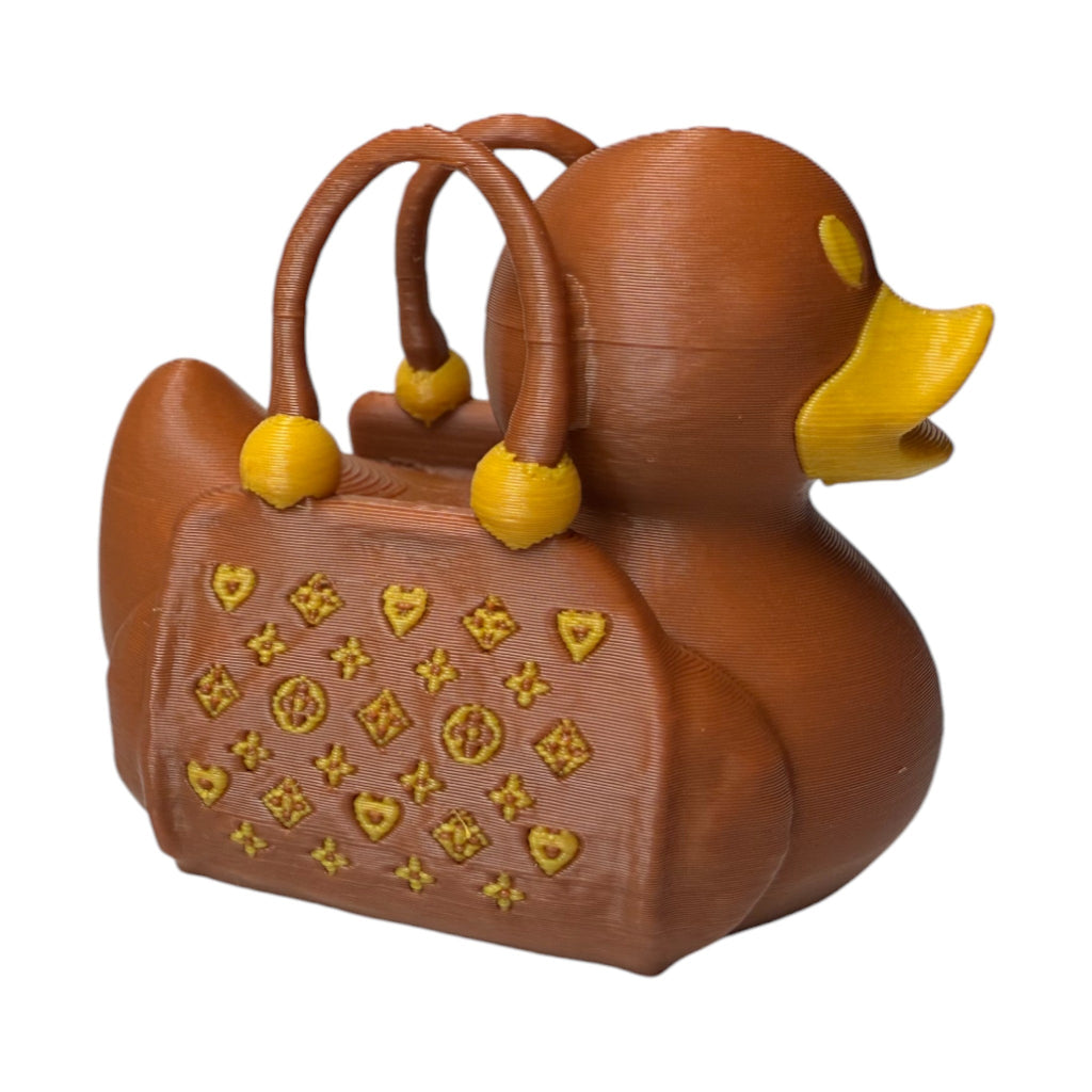 Luxury Purse Duck – 3D-Printed Duck with Chic Handbag-Inspired Style