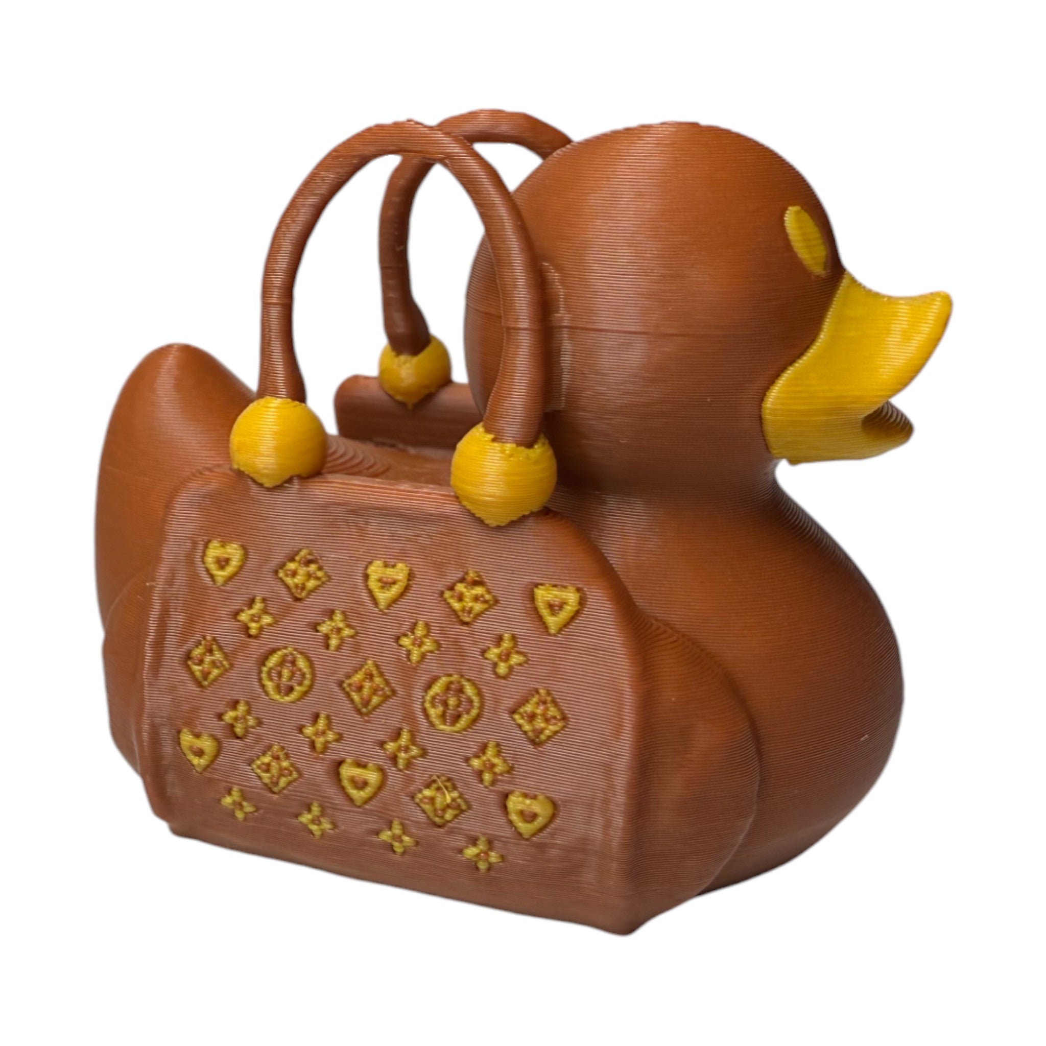 Luxury Purse Duck – 3D-Printed Duck with Chic Handbag-Inspired Style