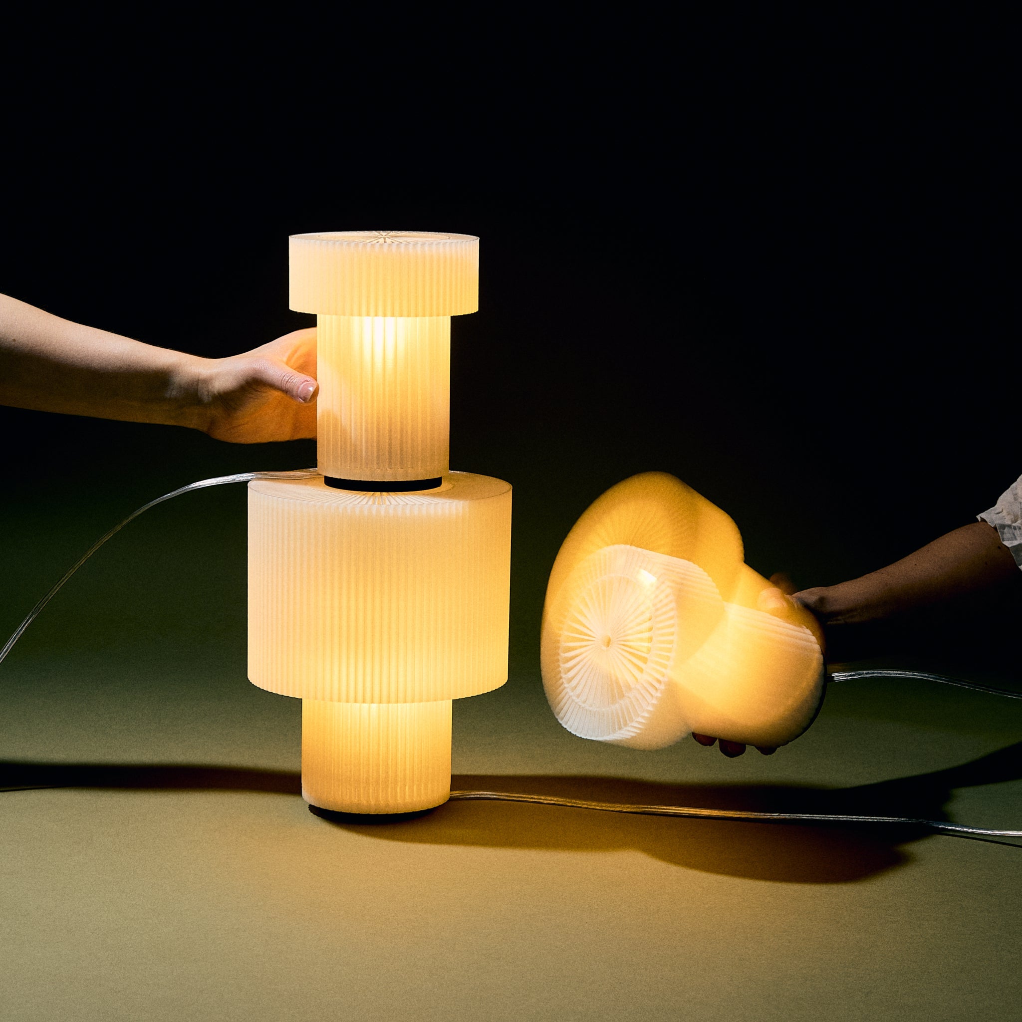 3D Printed Mini Drum Table Lamp