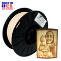 Warm Lithophane White AF 1.75mm PLA Filament for Lithophanes