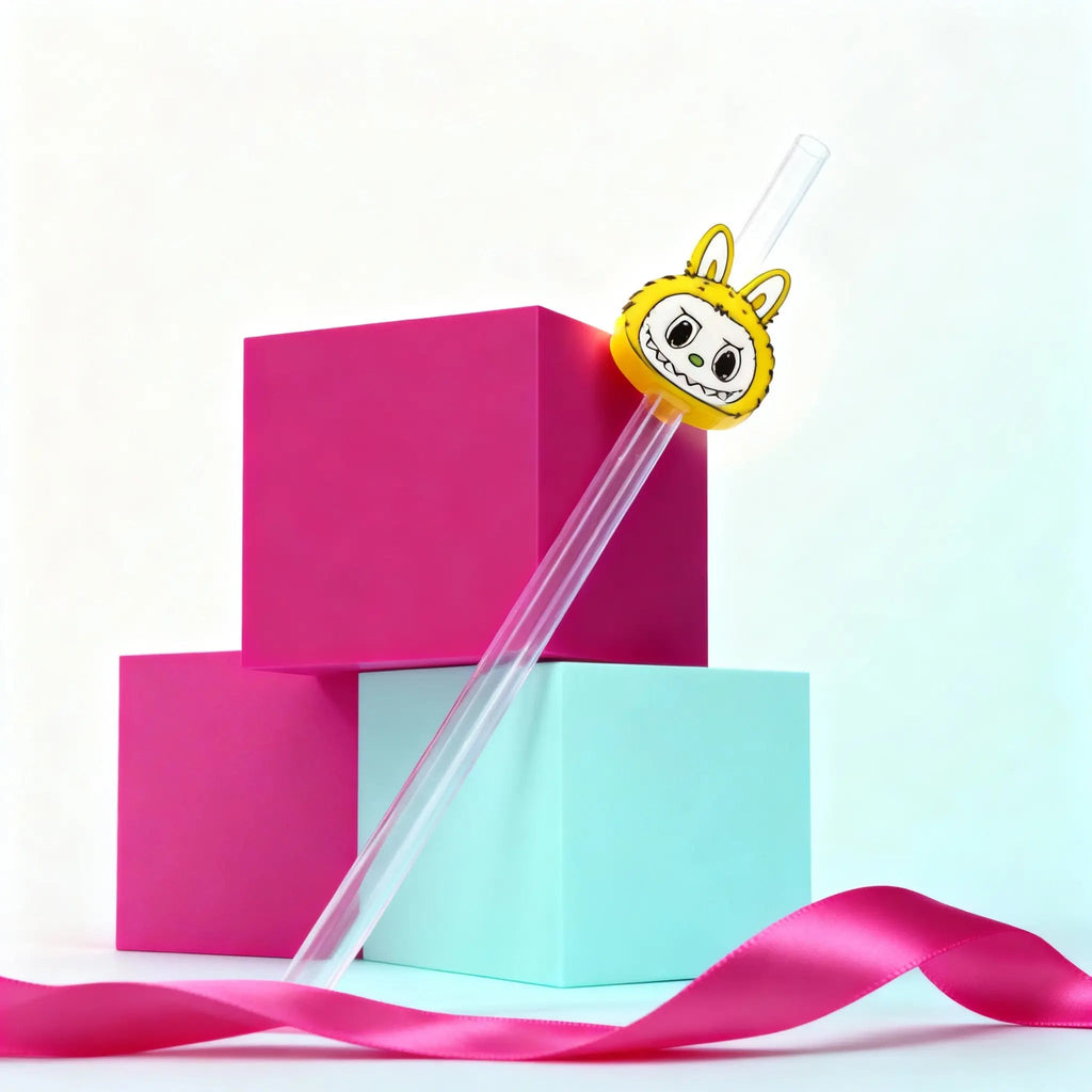 Yellow Monster Straw Topper
