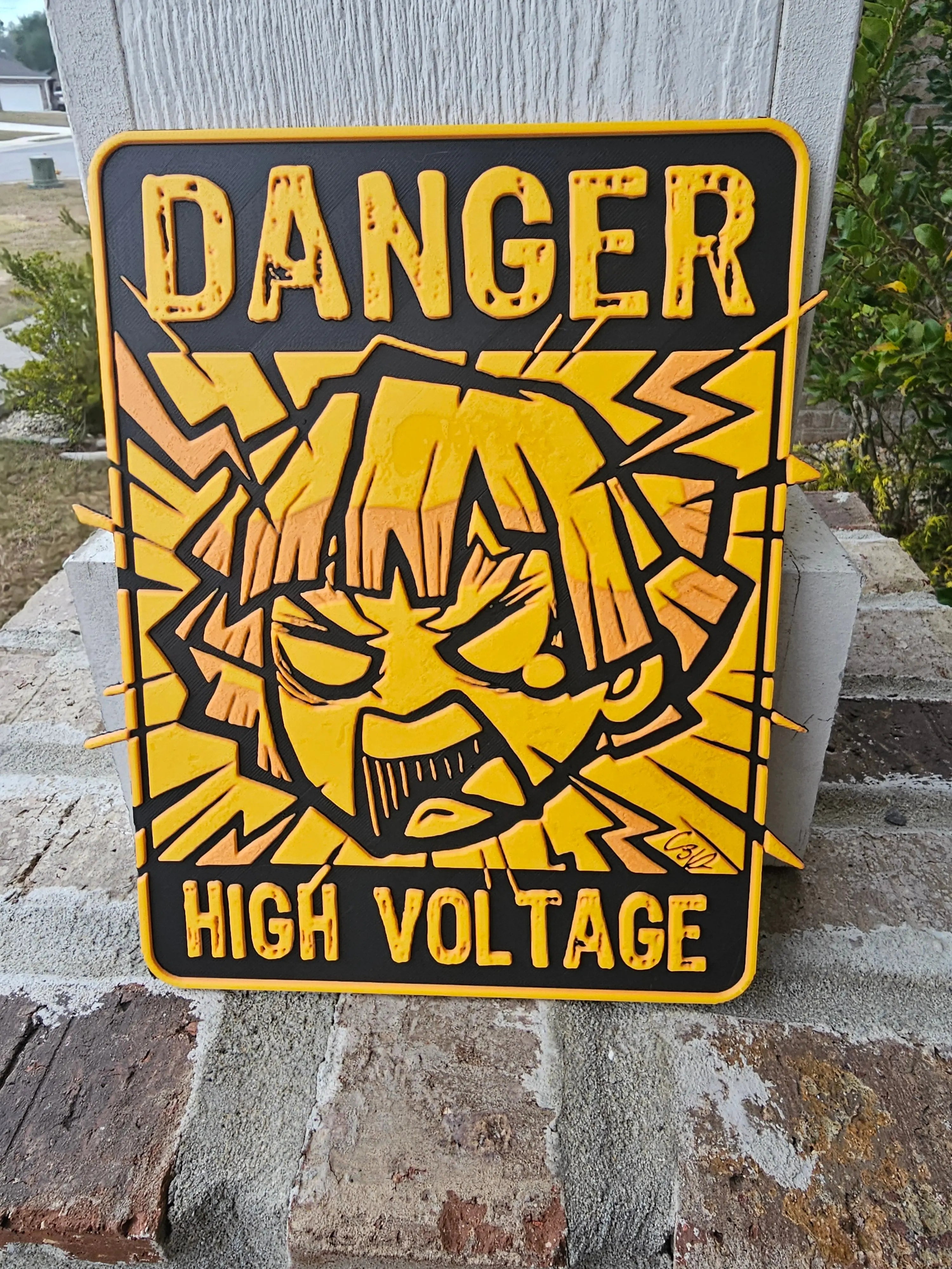 Zenitsu HueForge Wall Art