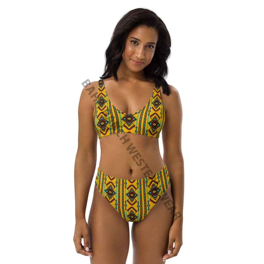 Baha Ranch Yeehaw Mustard Aztec Bikini