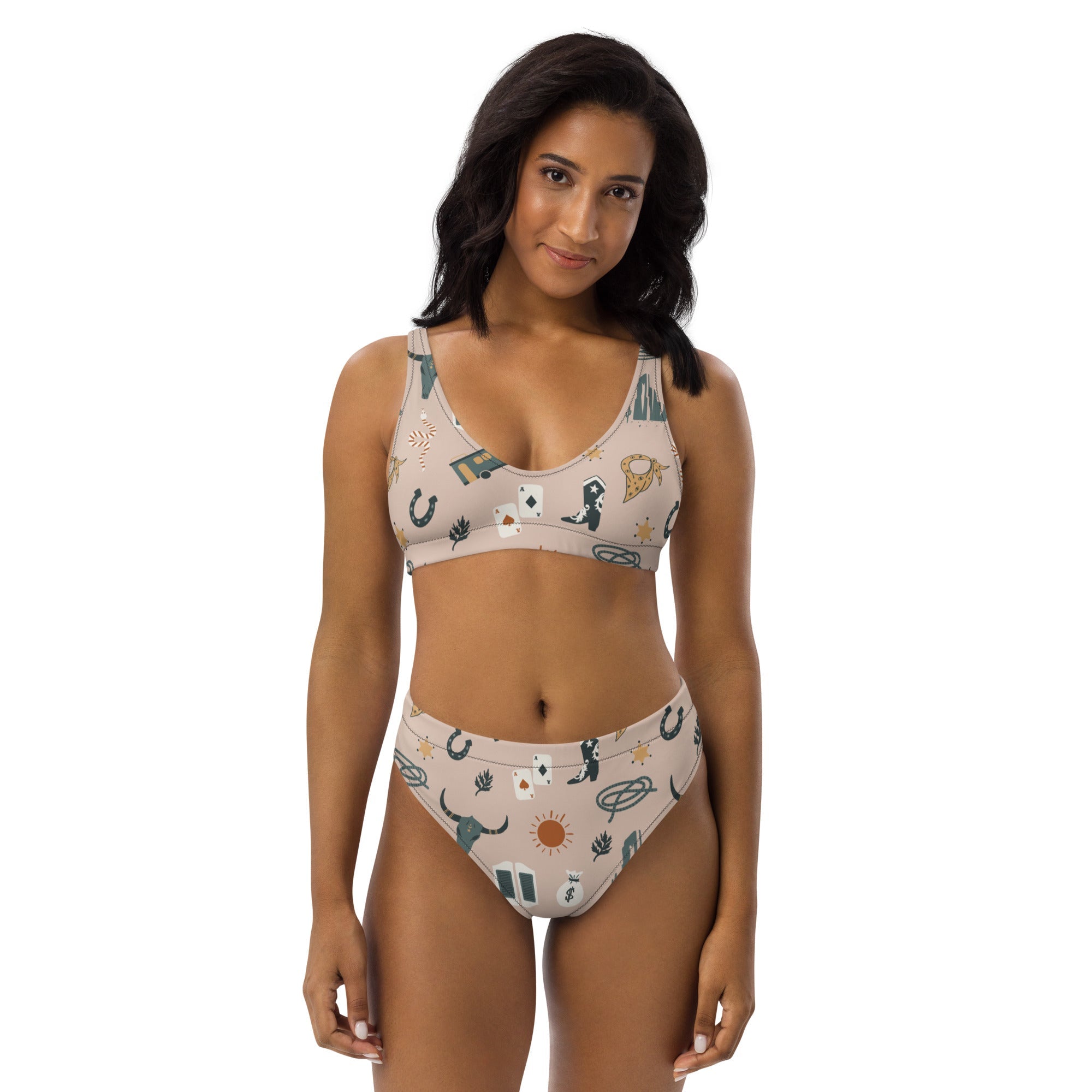 Baha Ranch Yeehaw Western Symbols Bikini