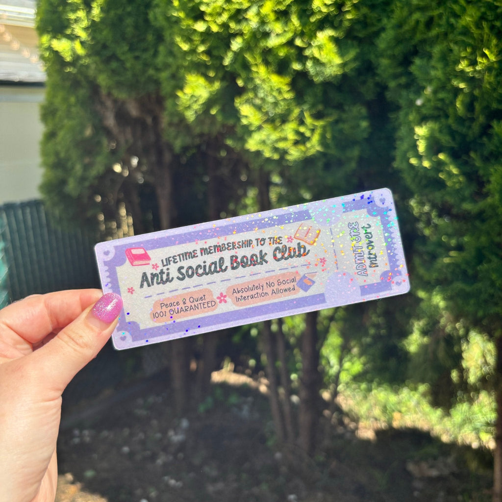 Anti Social Book Club Bookmark