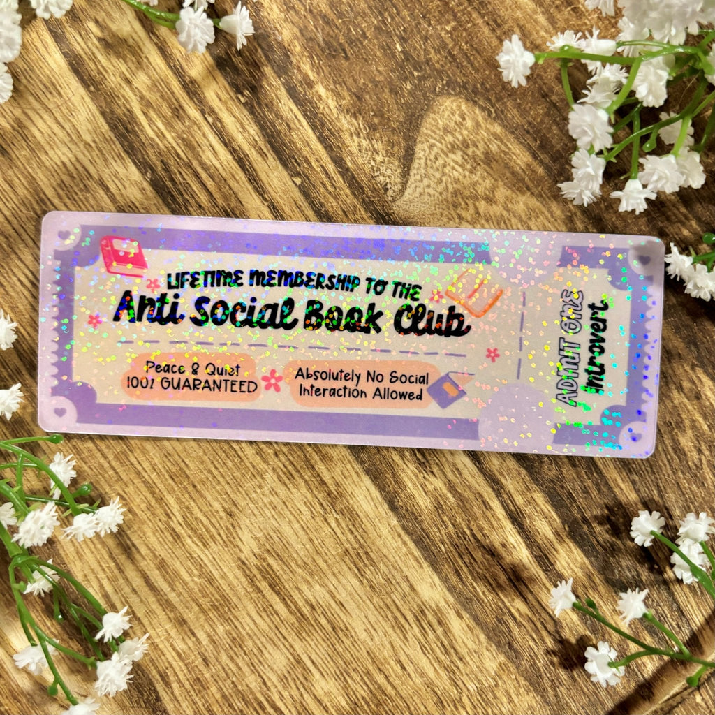 Anti Social Book Club Bookmark