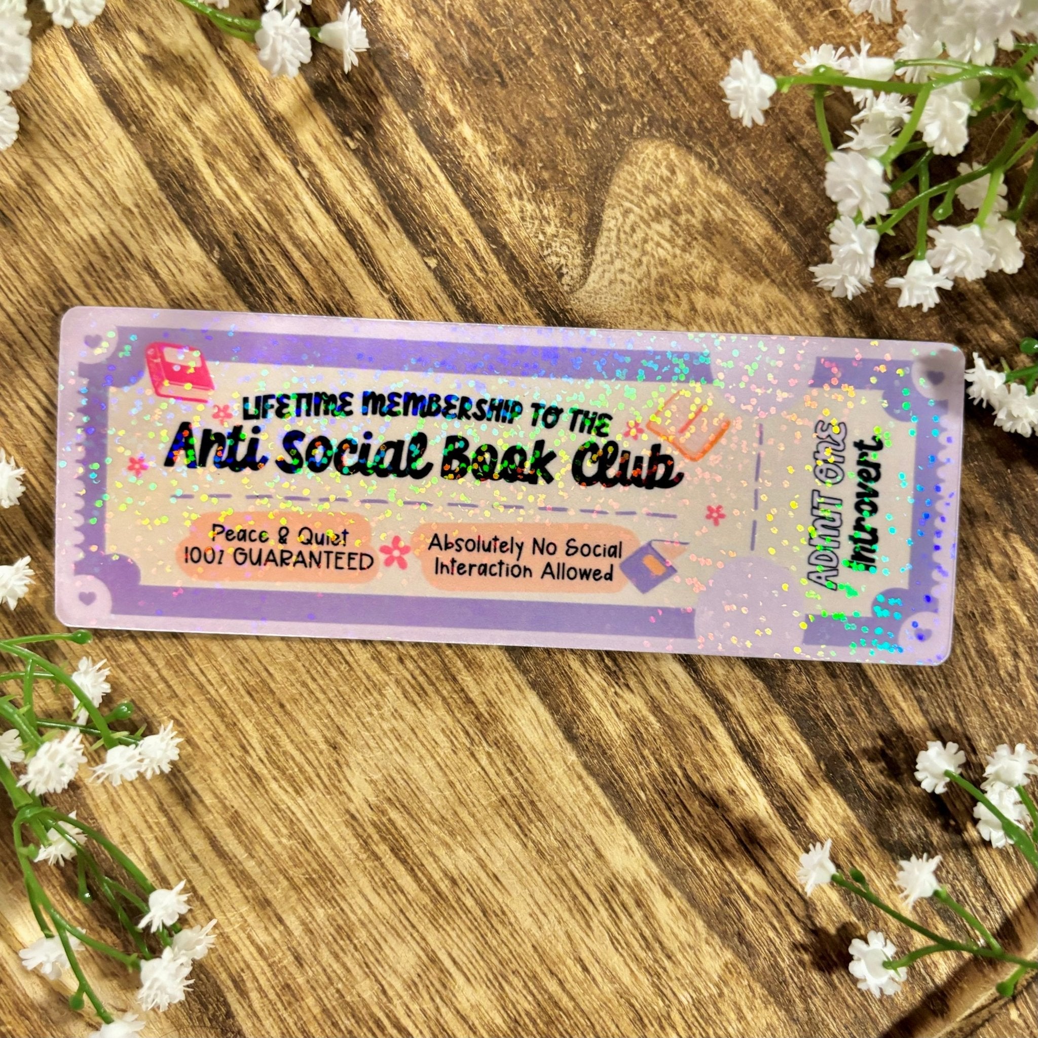 Anti Social Book Club Bookmark
