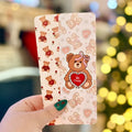 Be Mine Bear Dual-Sided Matte Cardstock Bookmark