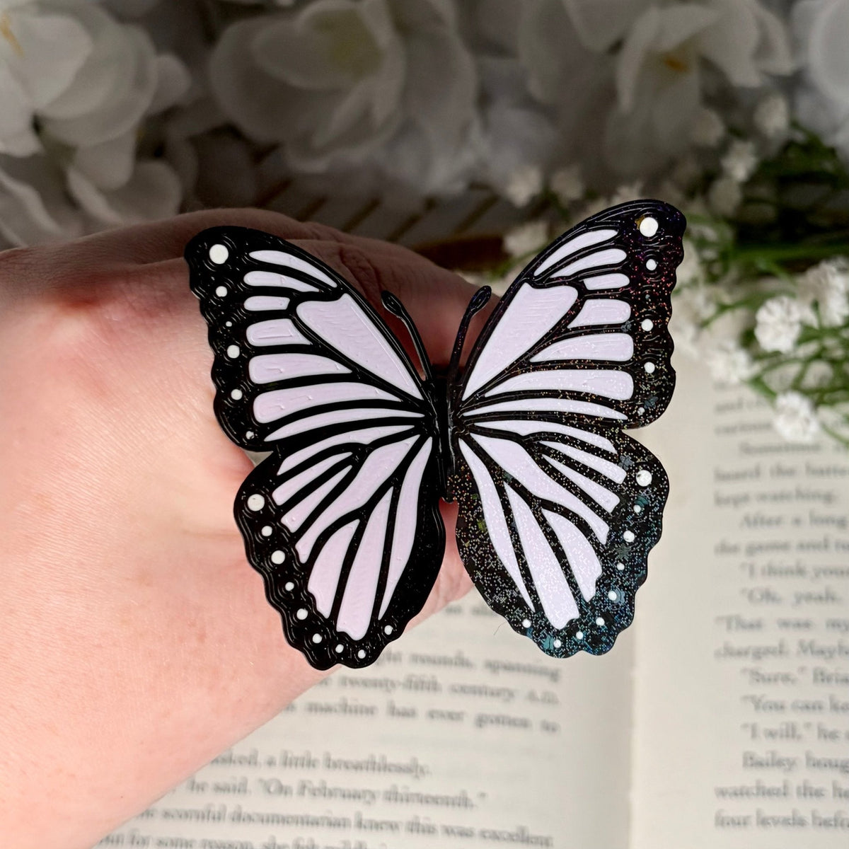3D Printed Sparkle Butterfly Bookmark