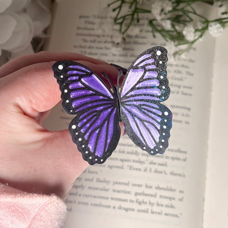 3D Printed Sparkle Butterfly Bookmark