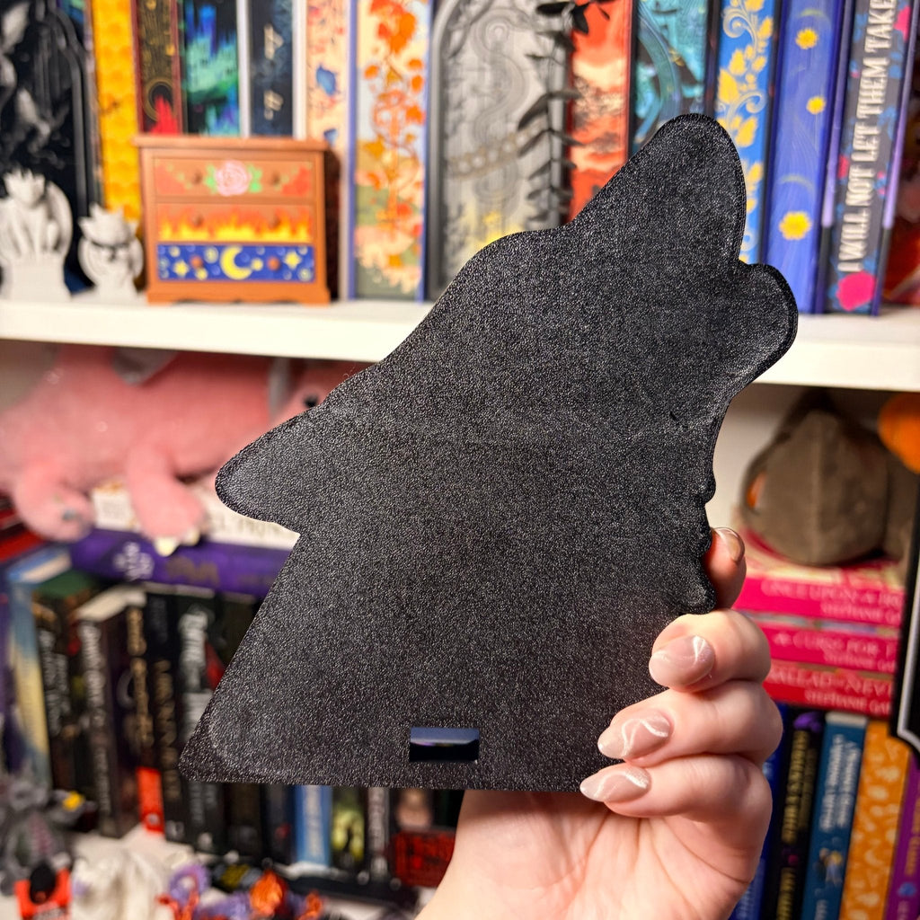 Celestial Wolf 3D Printed Light-Up Book Nook