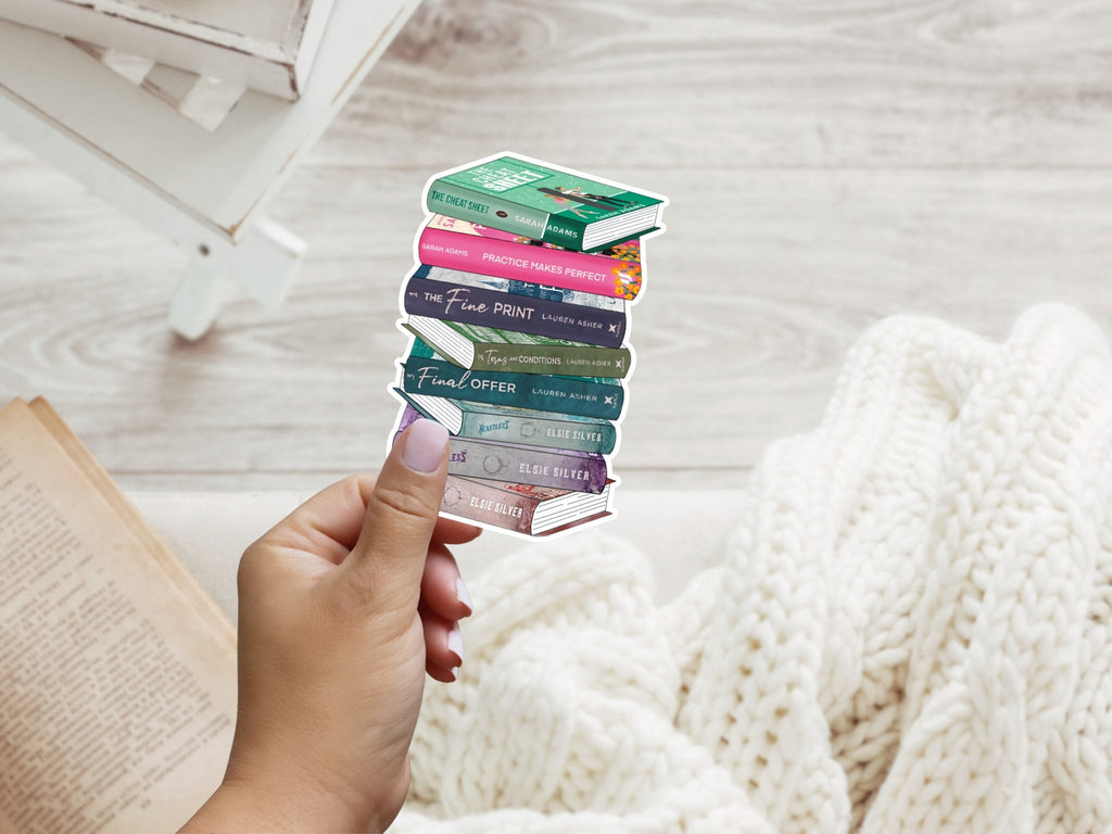 Custom Book Stack Sticker