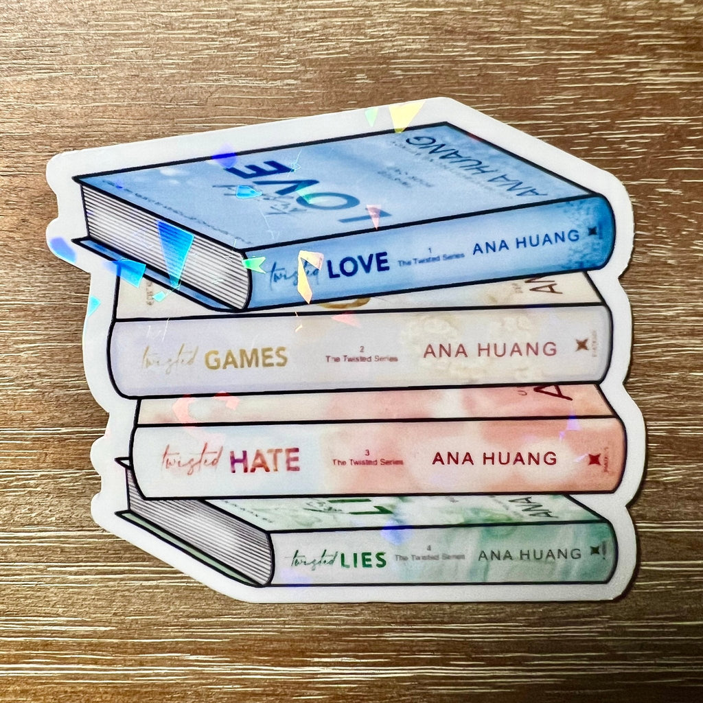 Custom Book Stack Sticker
