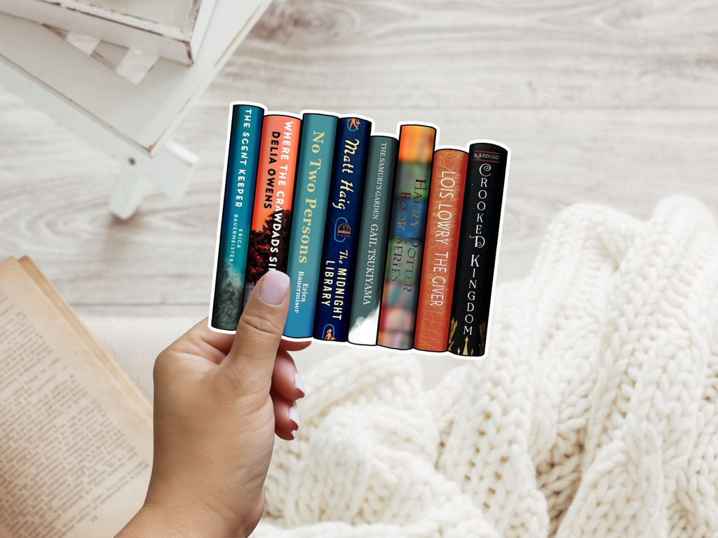 Custom Book Stack Sticker