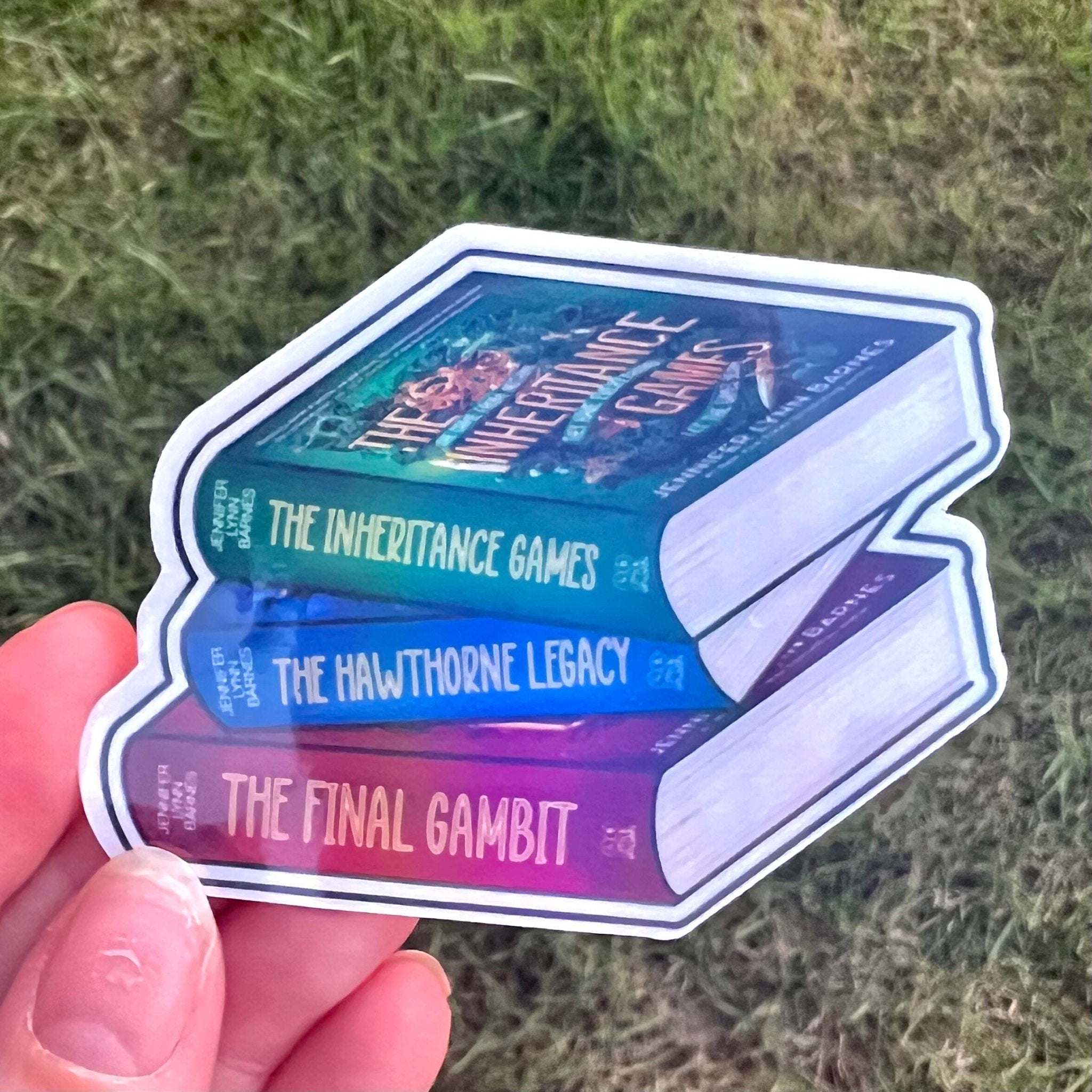 Custom Book Stack Sticker