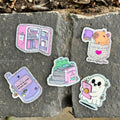 Cute Bookish Mini Glitter Stickers