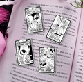 Dark Romance Tarot Card Stickers (Set of 4) or 3x5 Bookmarks | Bookish Stickers | Tarot Aesthetic | Witchy Stickers | Reader Bookmark | Book Lover Gift