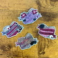 Dark Romance Tropes Books Mini Sticker Bundle - Crushed Glitter Finish - 4 Stickers