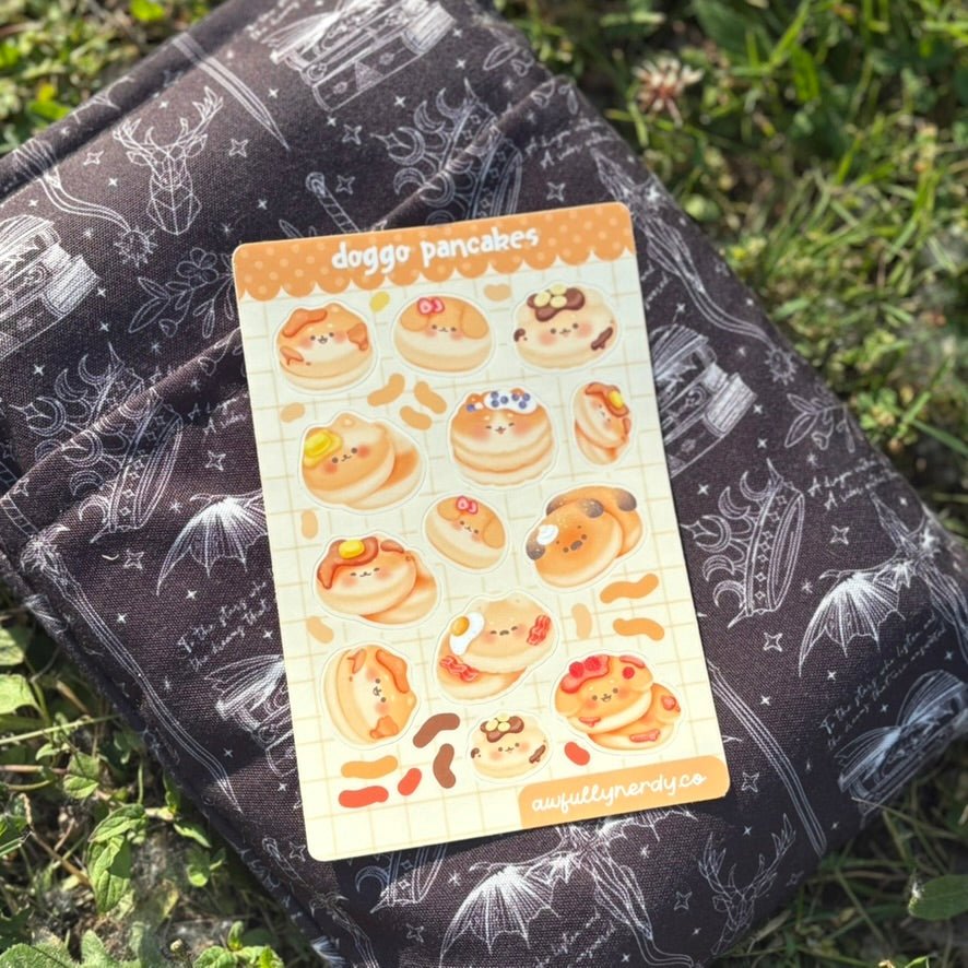Doggo Pancakes Matte Sticker Sheet | Kawaii Aesthetic Stickers | Planner Stickers | Journal Stickers | Scrapbooking | Stationery Gift (Copy) (Copy)