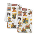 Vintage Cowboy Collage Dish Towel Set of 2 Made in America