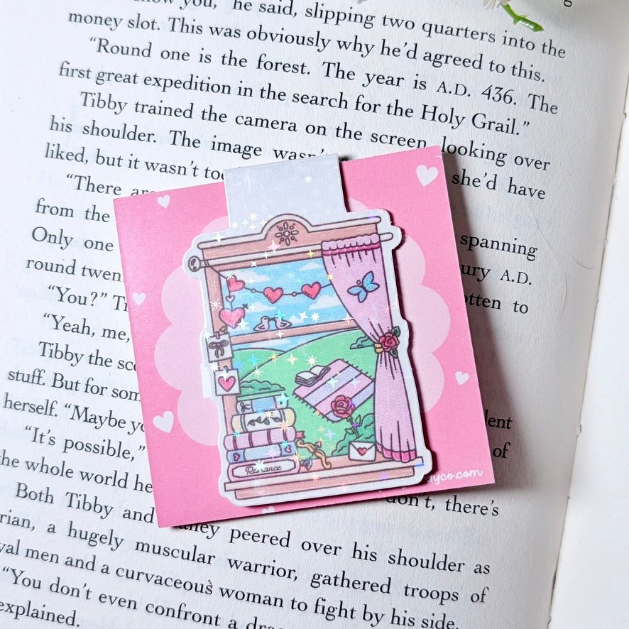 Fantasy and Romance Dual Sided Magnetic Bookmark
