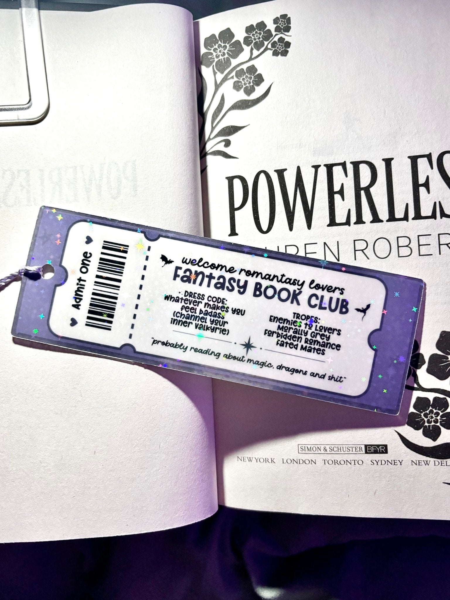 Fantasy Book Club Bookmark