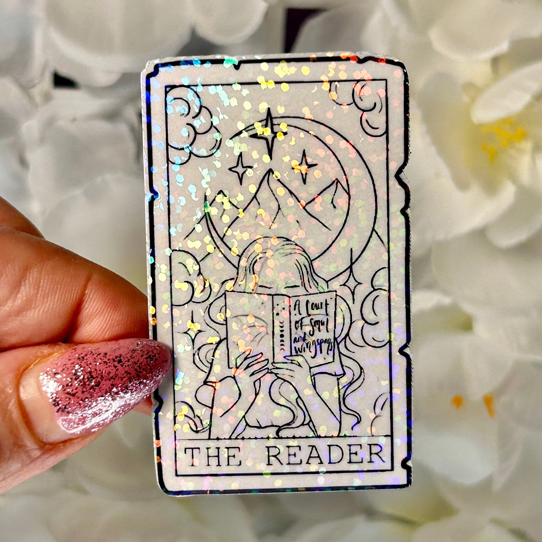 Fantasy Reader Tarot Card Sticker
