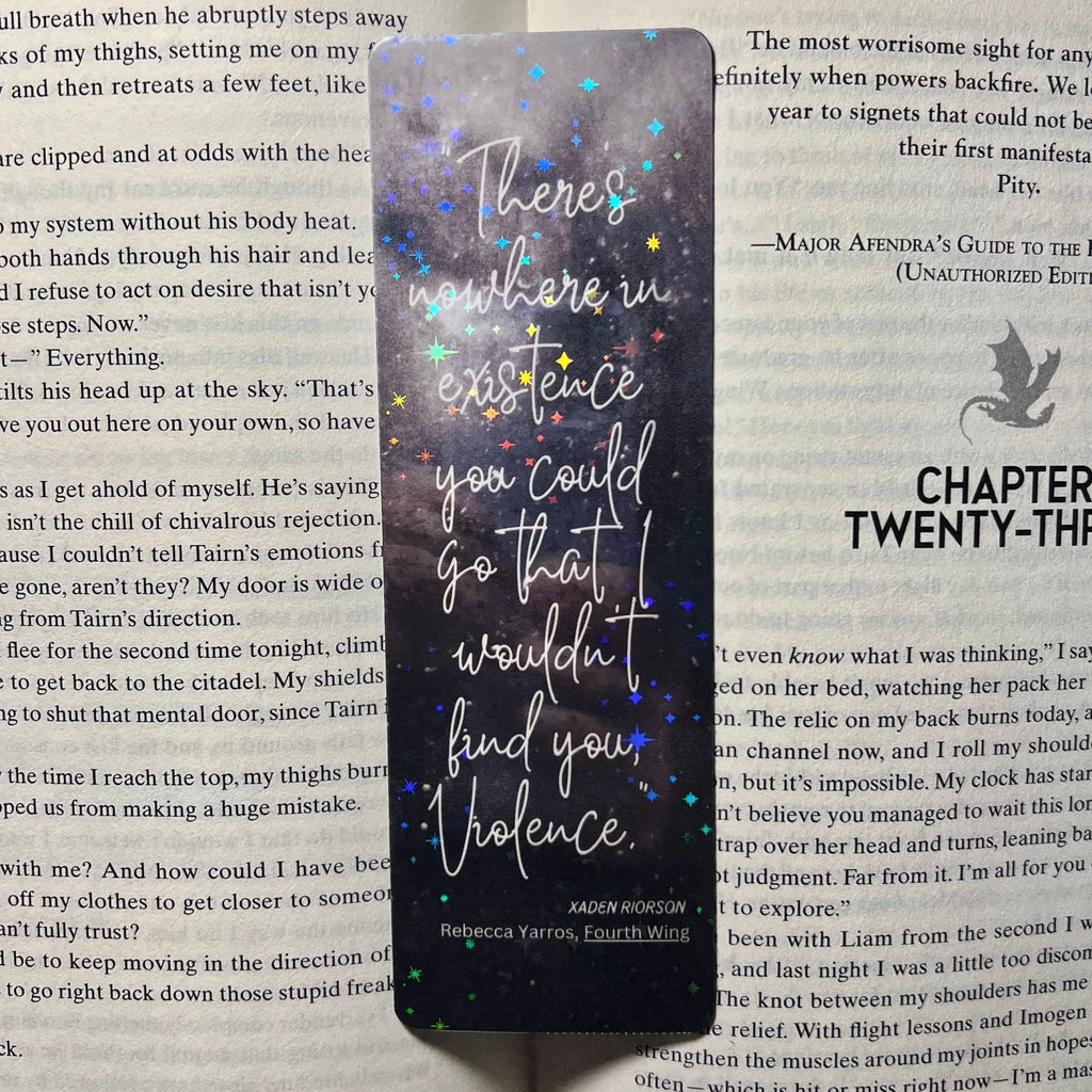 Fourth Wing Card Stock Bookmarks