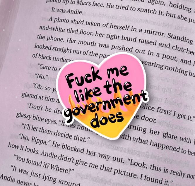 Fuck Me Like the Government Does Vinyl Sticker