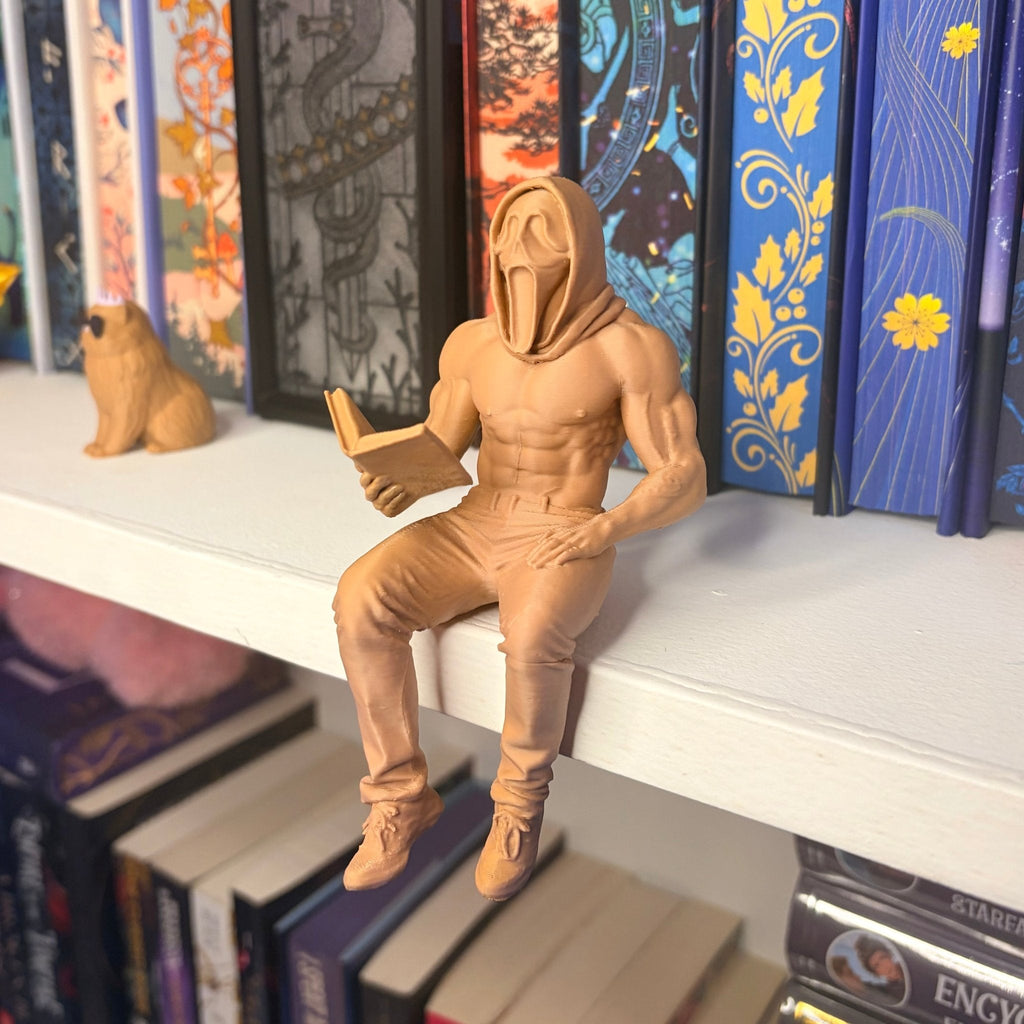 Horror Reader Bookshelf Figure