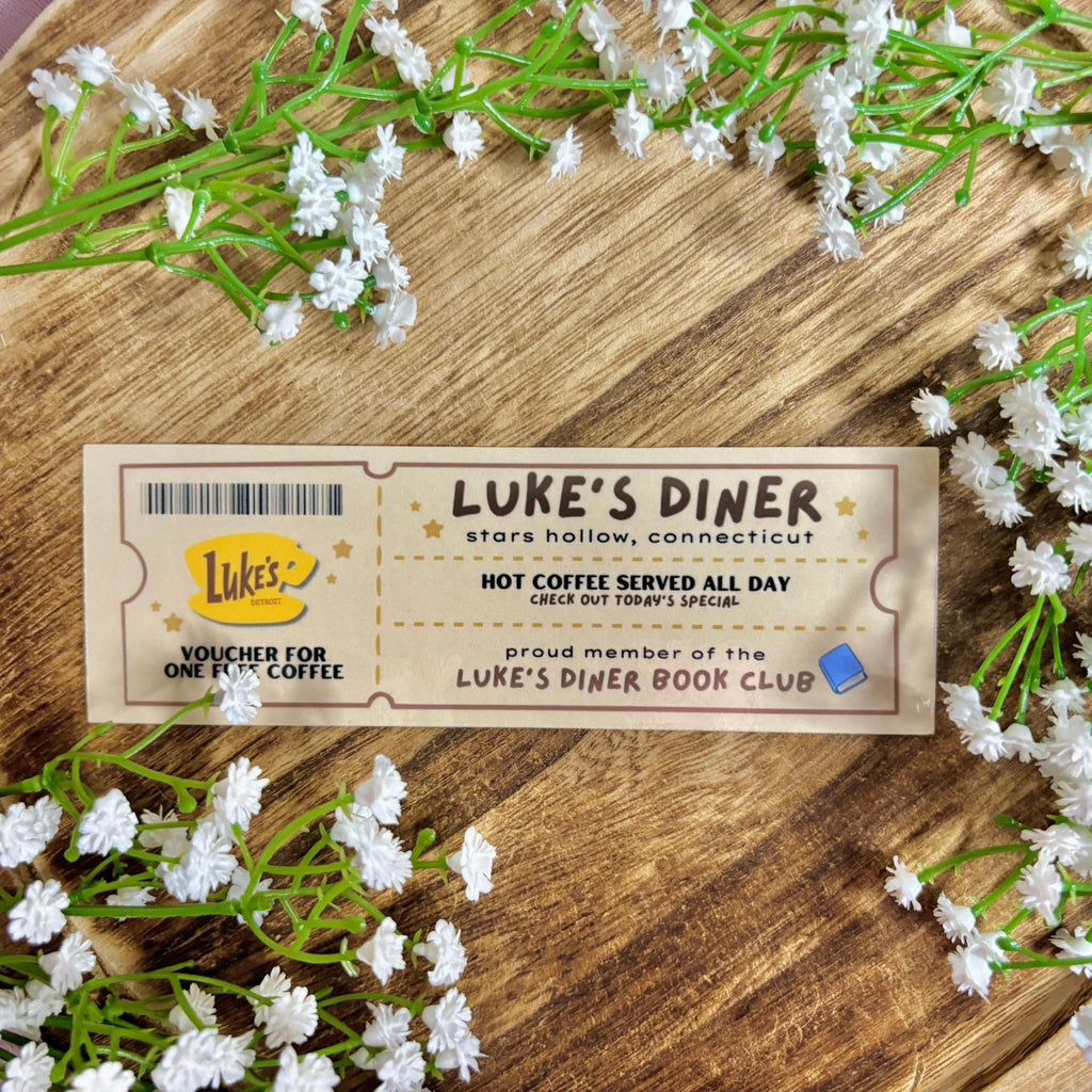 Diner Book Club Ticket Bookmark