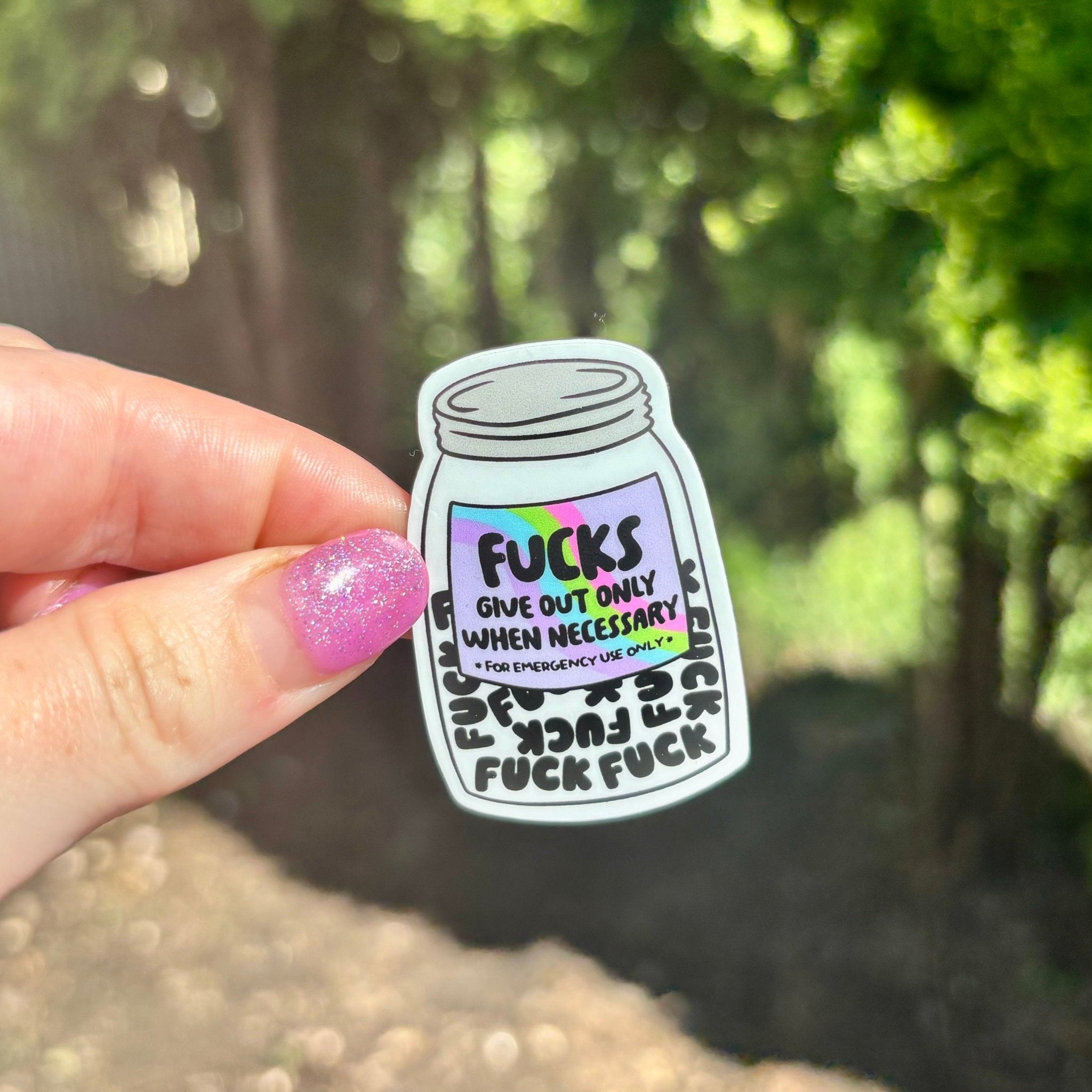 Give Out Only When Necessary Matte Sticker