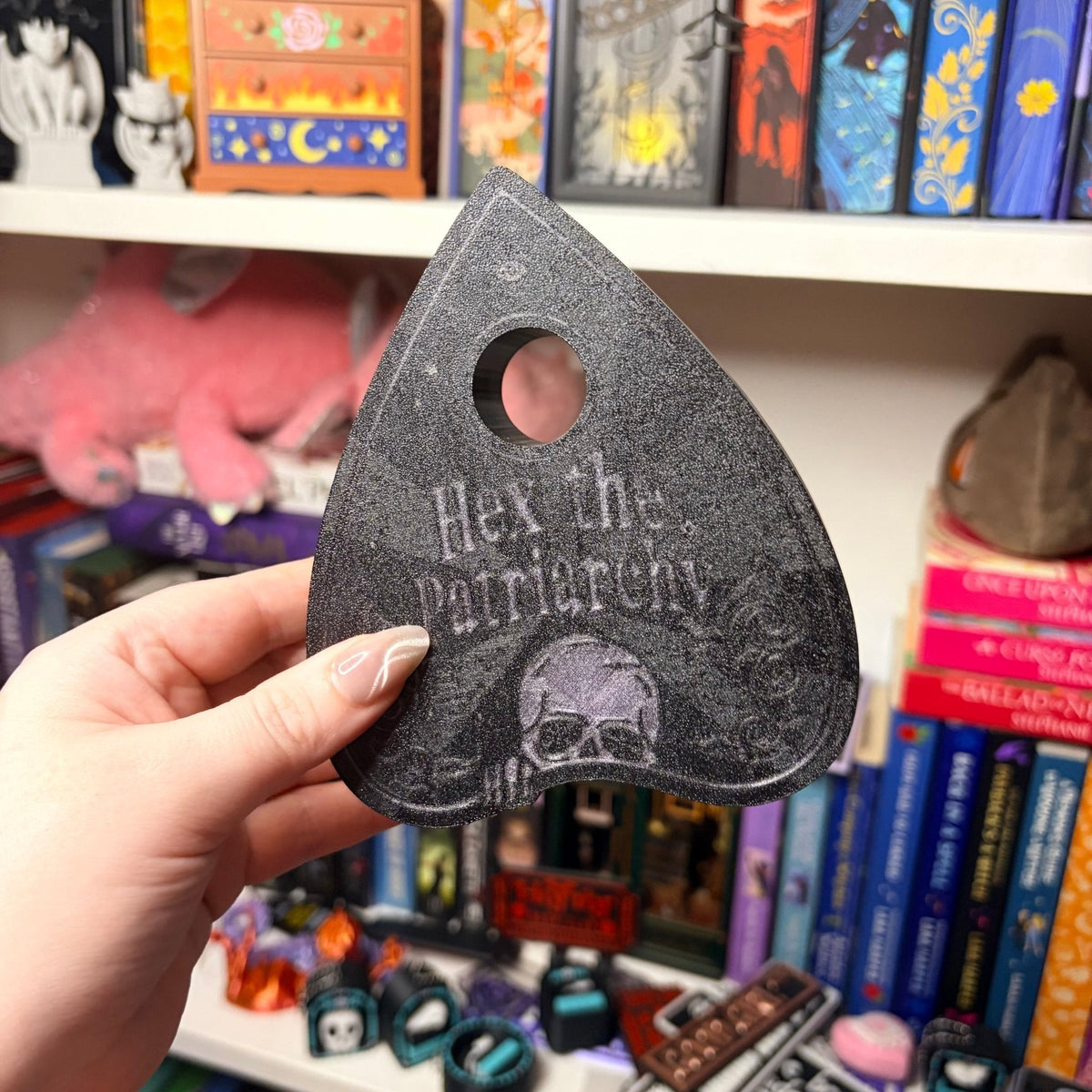 Hex the Patriarchy 3D Printed Book Nook Light Box