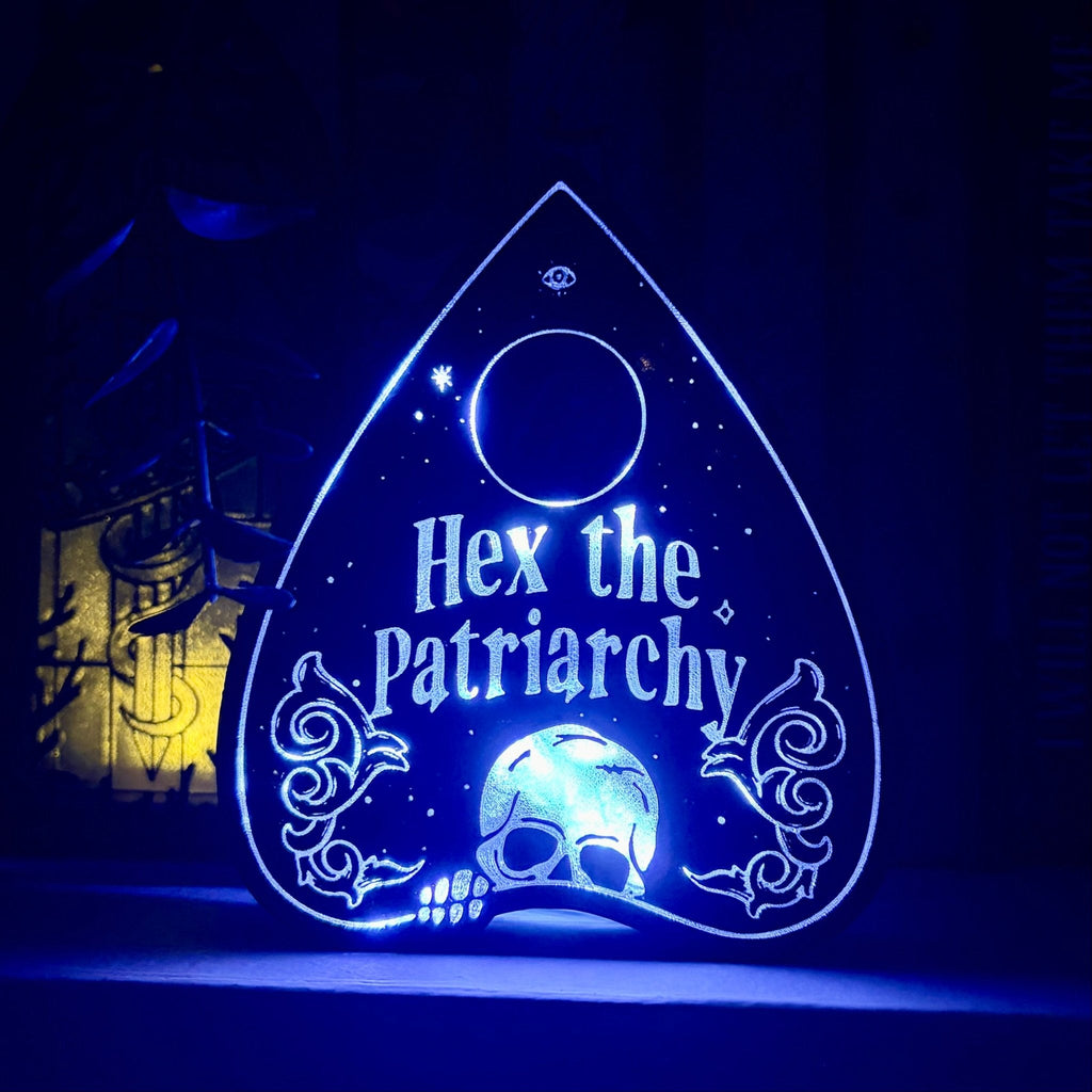 Hex the Patriarchy 3D Printed Book Nook Light Box