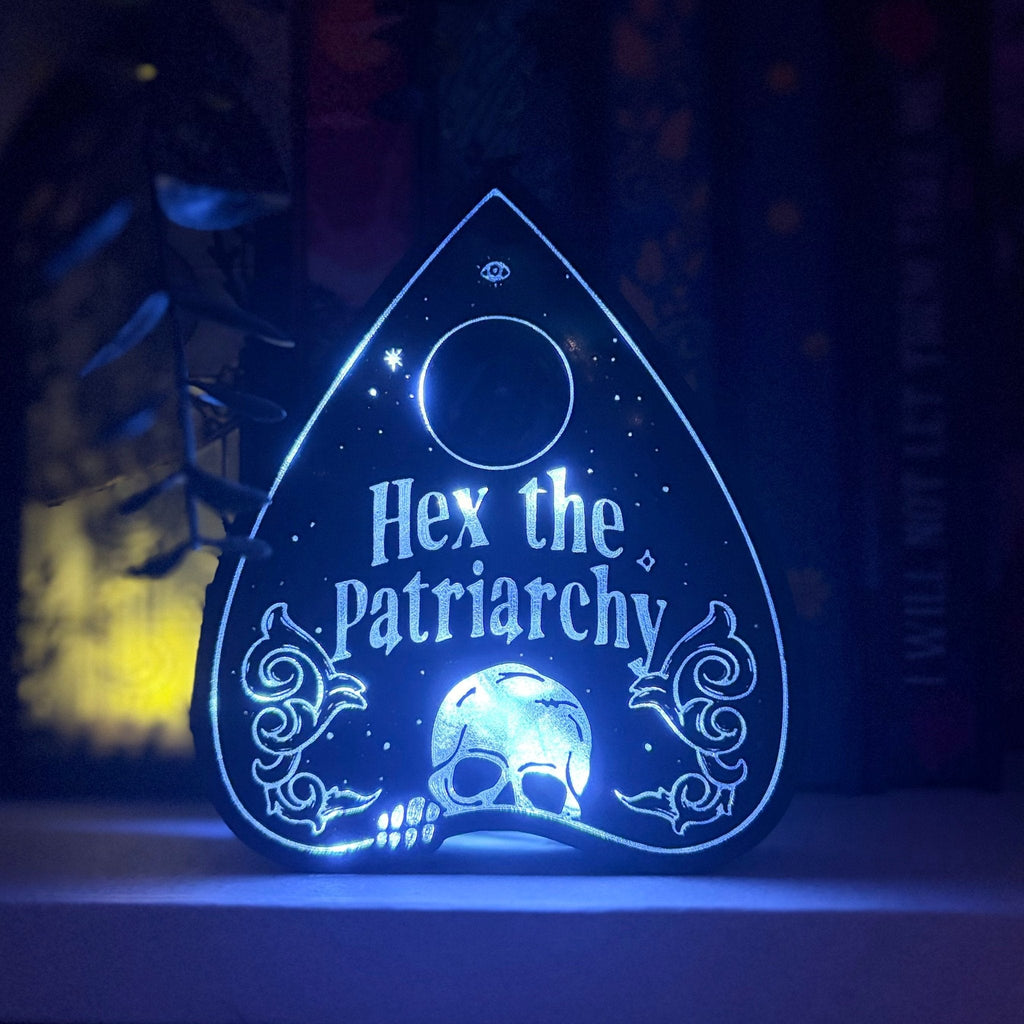 Hex the Patriarchy 3D Printed Book Nook Light Box