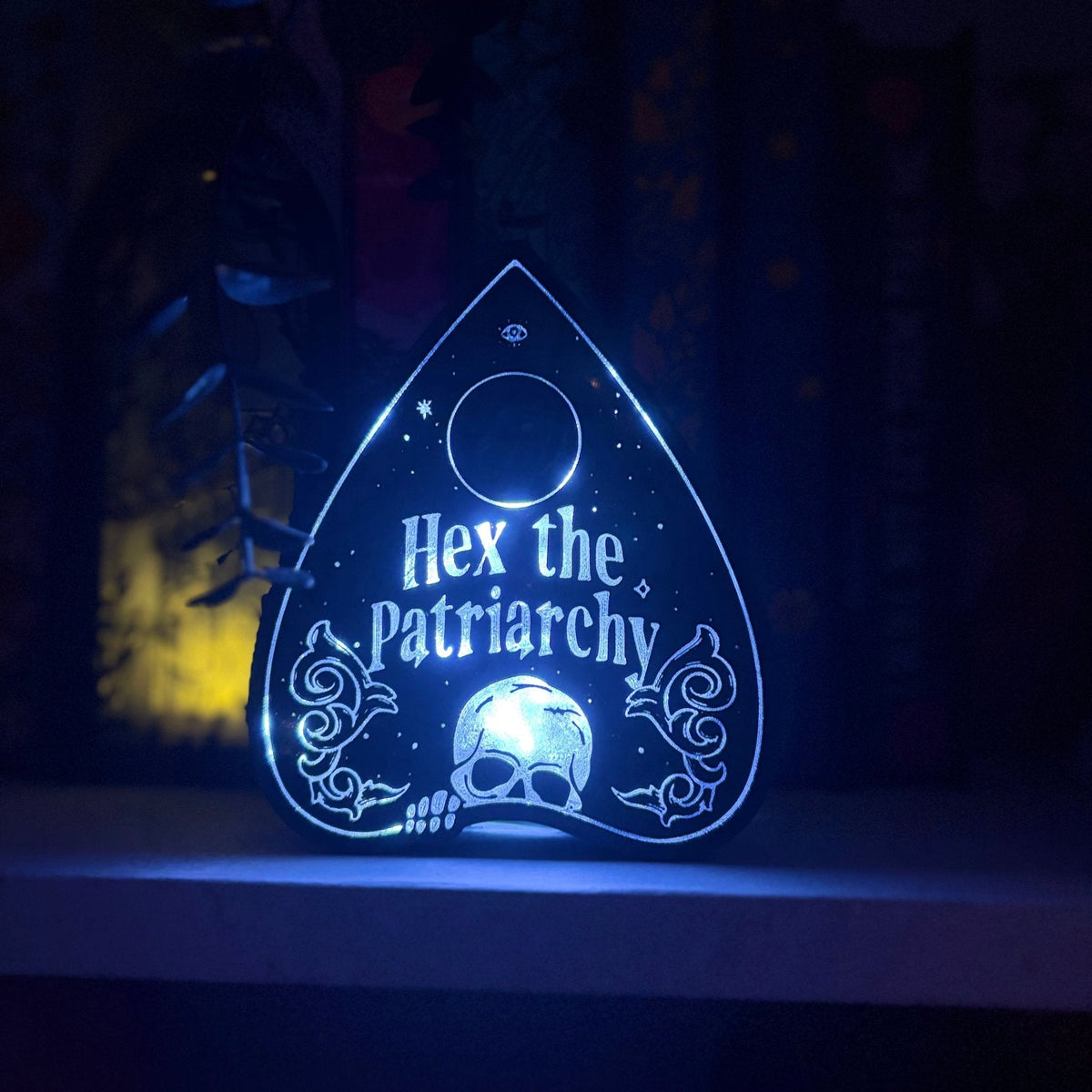 Hex the Patriarchy 3D Printed Book Nook Light Box