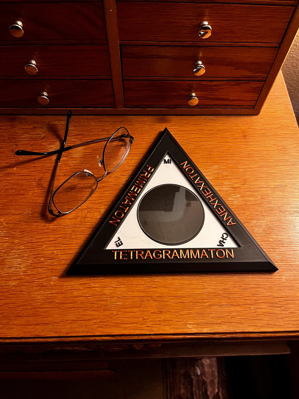 Triangle of the Art (3D Printed PLA Plastic)