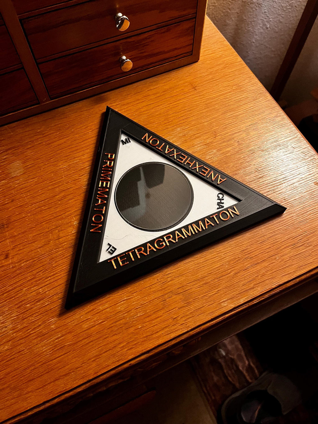 Triangle of the Art (3D Printed PLA Plastic)