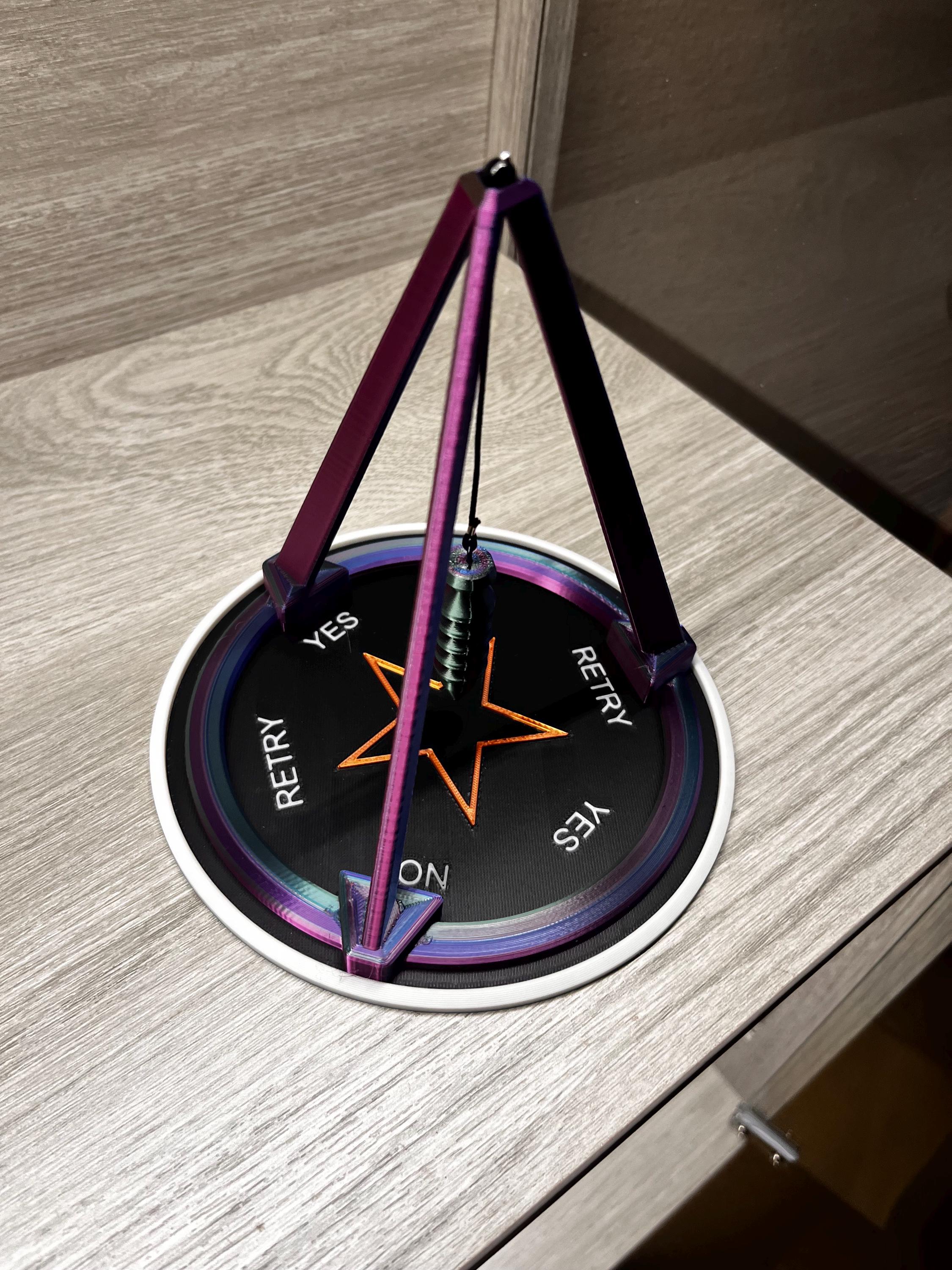 Pendulum Board (3D Printed PLA Plastic)