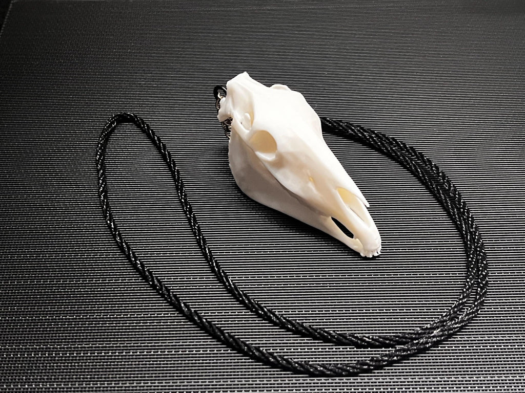 Horse Skull Pendant (3D Printed PLA Plastic)