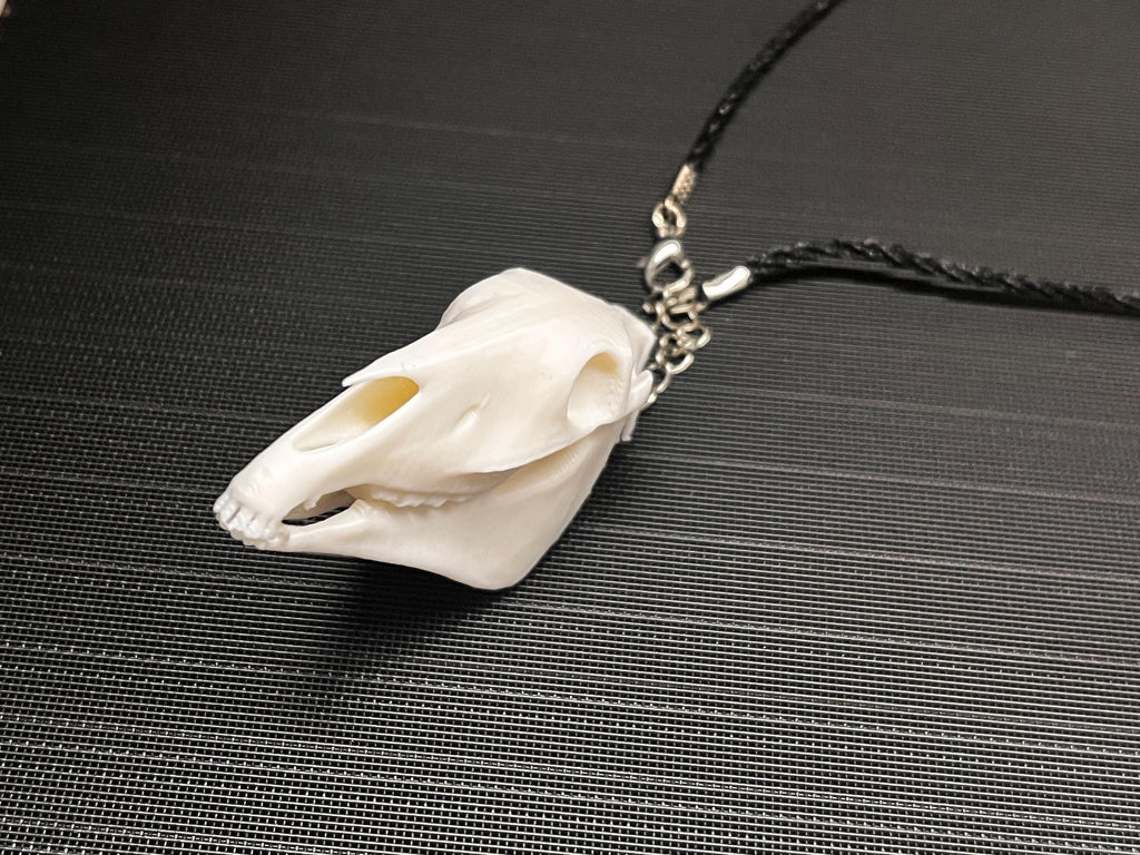 Horse Skull Pendant (3D Printed PLA Plastic)
